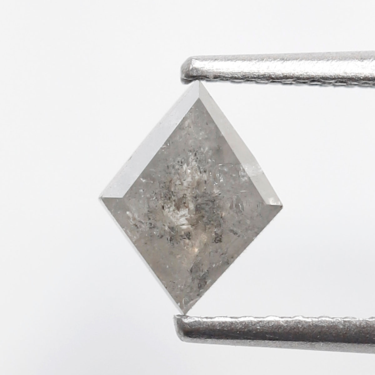 Natural Kite Shape 0.69 CT Loose Diamond, 7.30 MM Gray Black Salt and Pepper Diamond