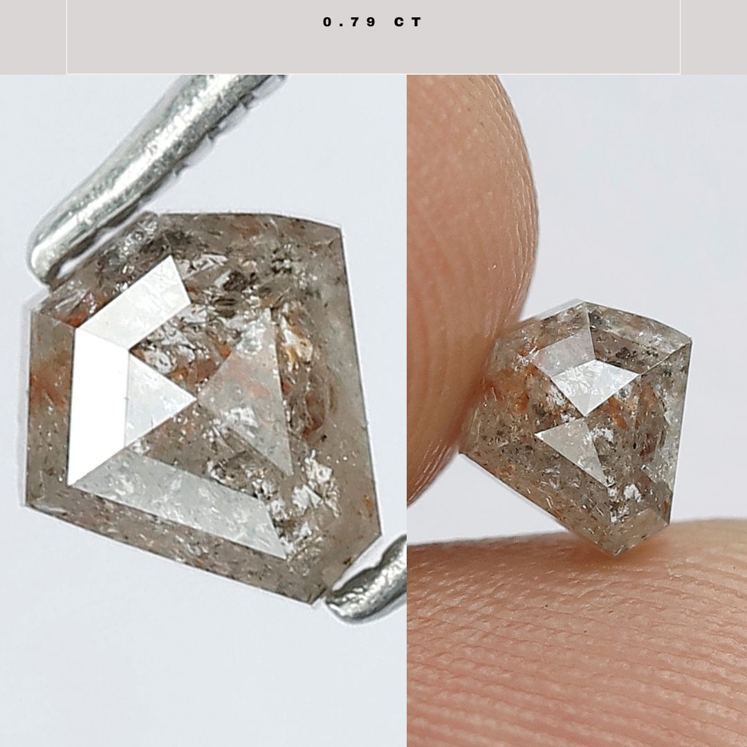0.79 CT Antique Cut Fancy Reddish Color Loose Natural Rustic Diamond