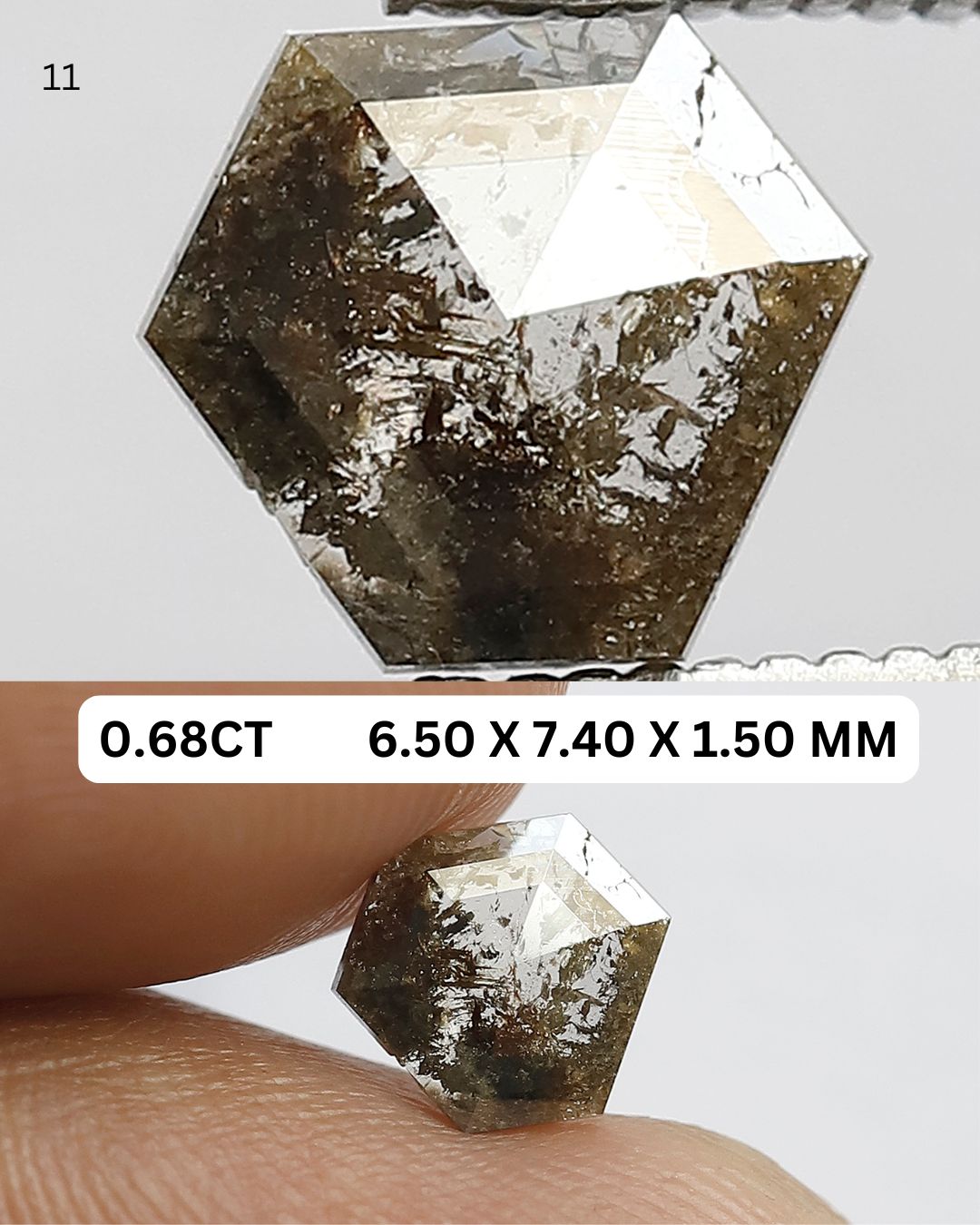 5.25 Carat Mixed Shape Loose Diamonds | Natural Brown Rustic Ethical Diamond Lot 6 mm to 11 mm
