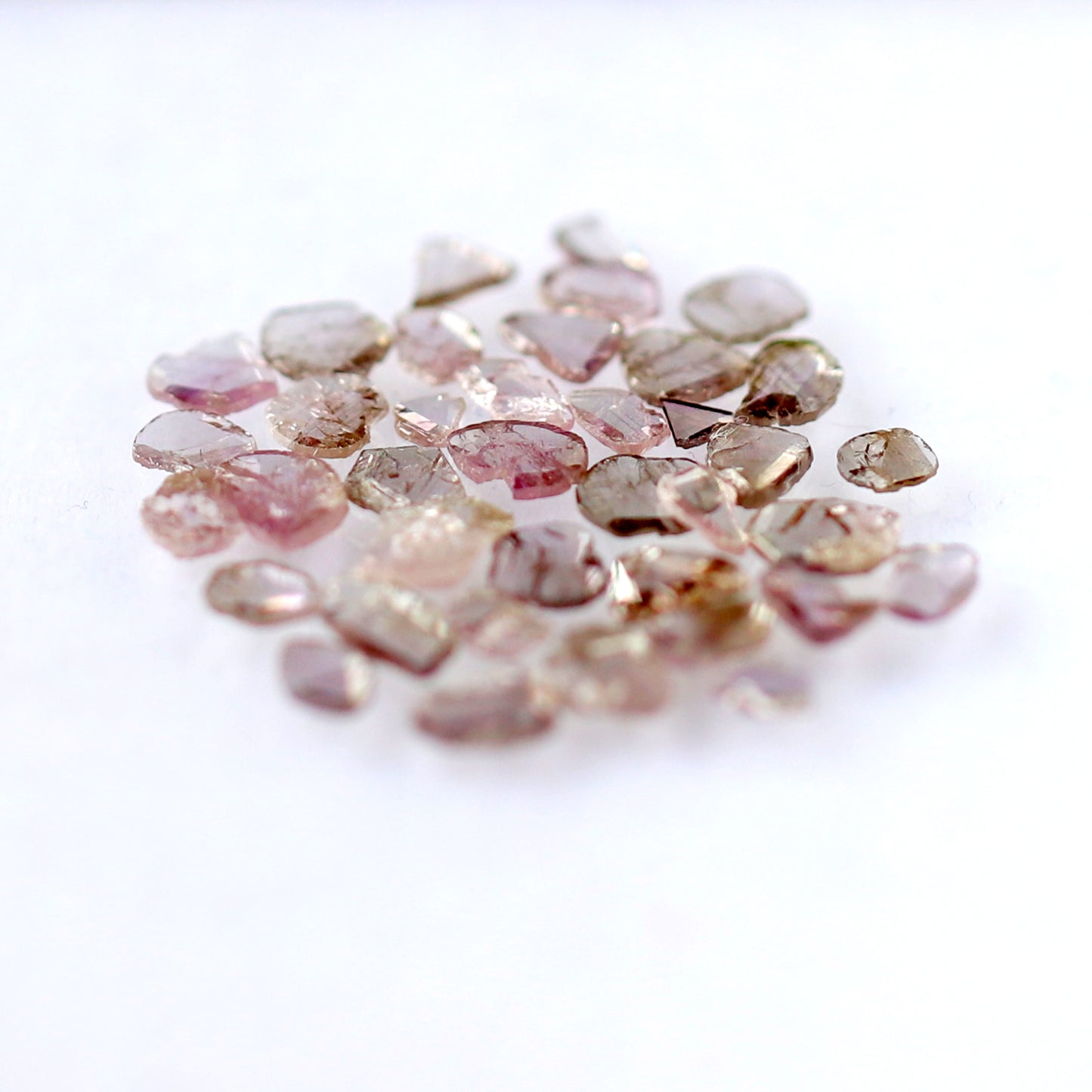 Natural 4.26 Ct Pink Polki Slice Diamonds | 39 Pcs Conflict Free Loose Diamond Lot