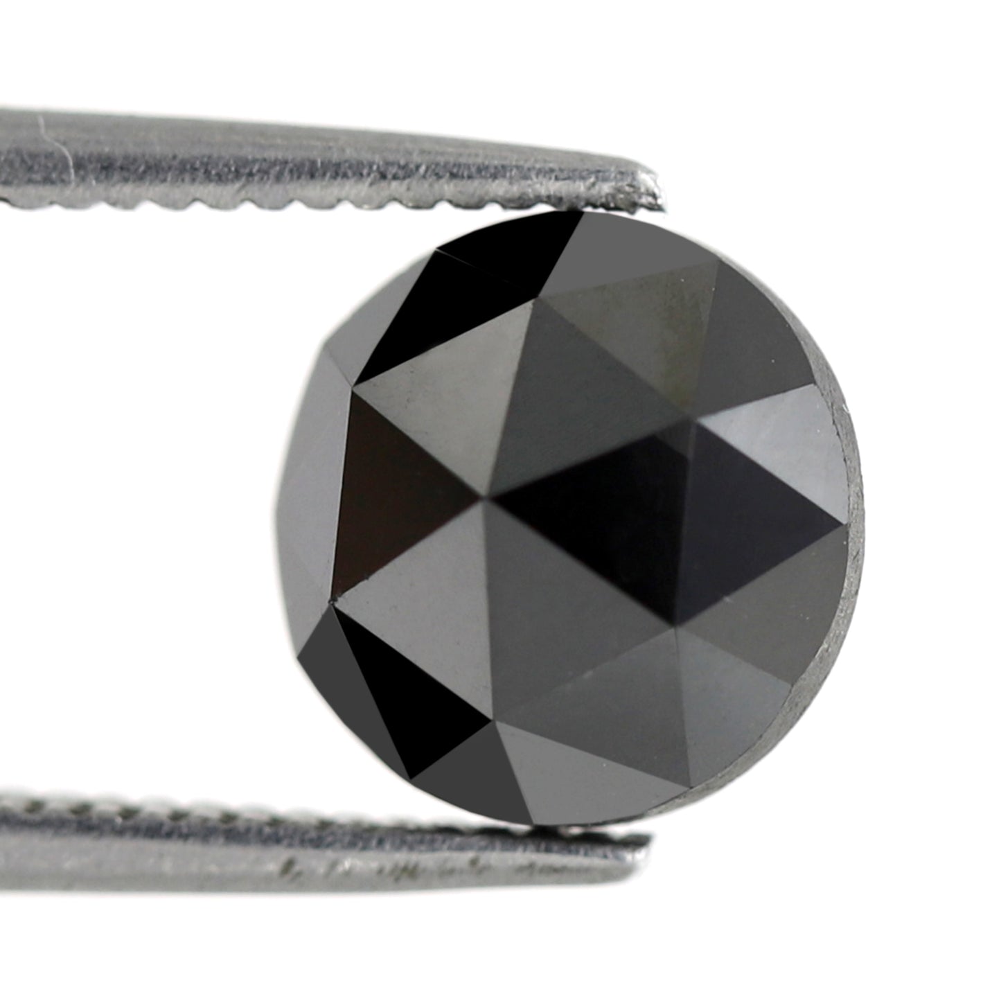 2.48 CT Round Shape Diamond Black Diamond Natural Diamond Heated Black Color Diamond 8 x 8 x 4.5 MM Loose Natural Diamond