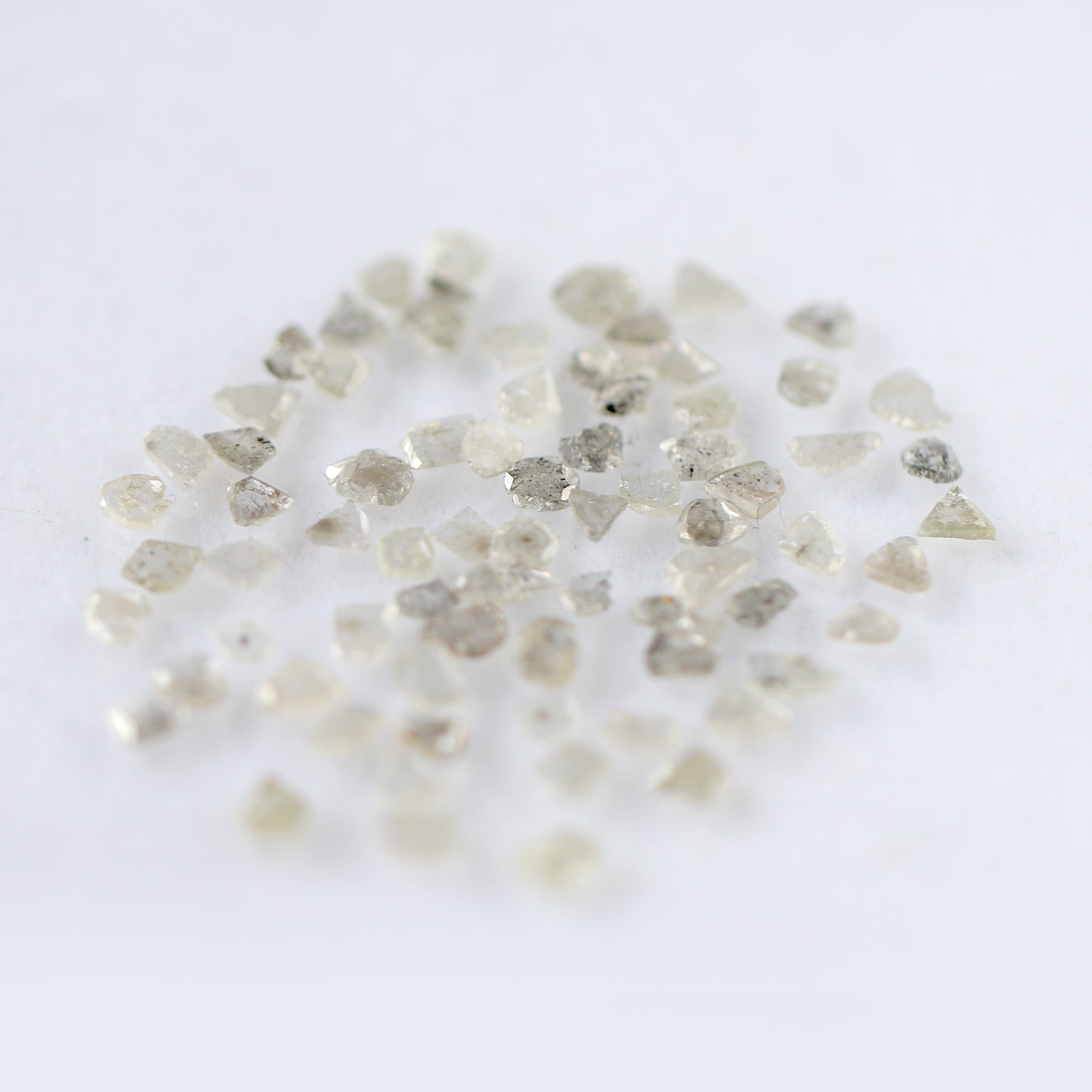 Natural 5.49 Ct Salt & Pepper Polki Diamonds | Gray Black 3–4.8 mm Loose Diamond Lot