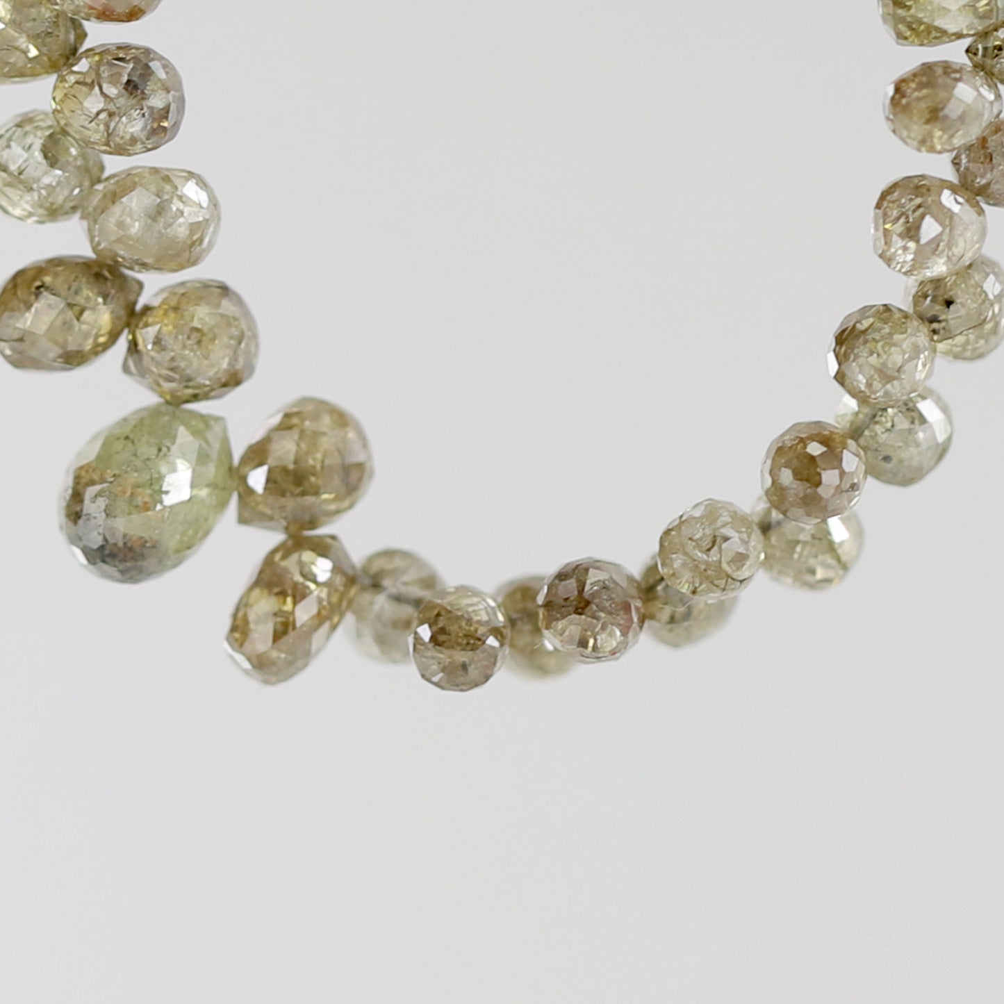 10.44 CT Brownish color 2.5 to 5 MM Drilled Natural Briolette Shape Diamonds