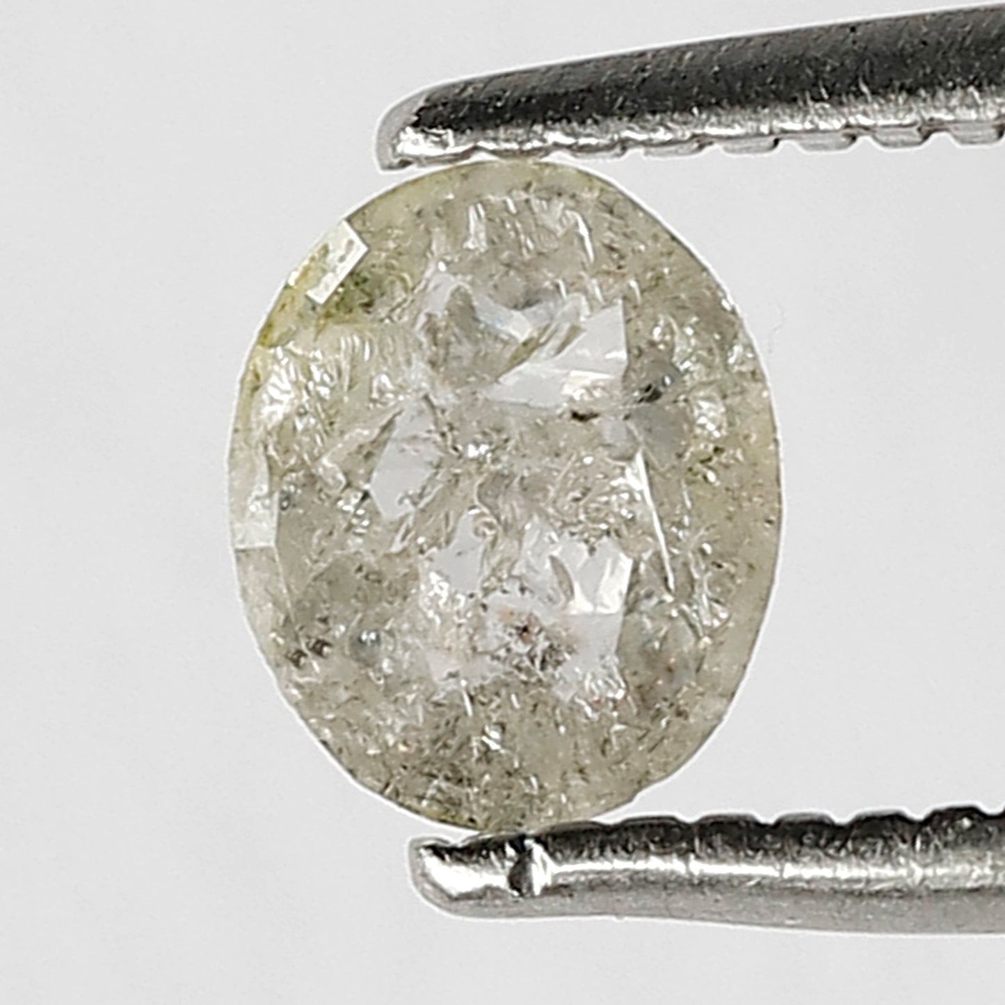 0.45 ct oval shape natural loose diamond salt and pepper diamond for jewelry