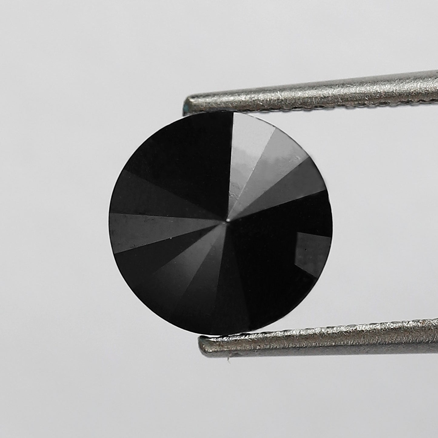 2.57 Ct Treated Black Diamond | Round Brilliant Cut 8.3 mm Loose Diamond for Engagement Ring