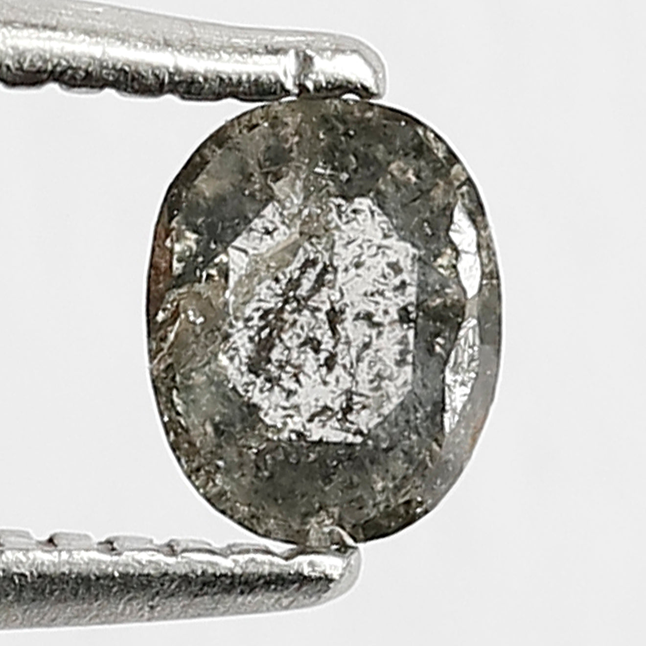 0.31 ct 4.8 mm Oval Diamond loose salt and pepper diamond for Engagement Ring