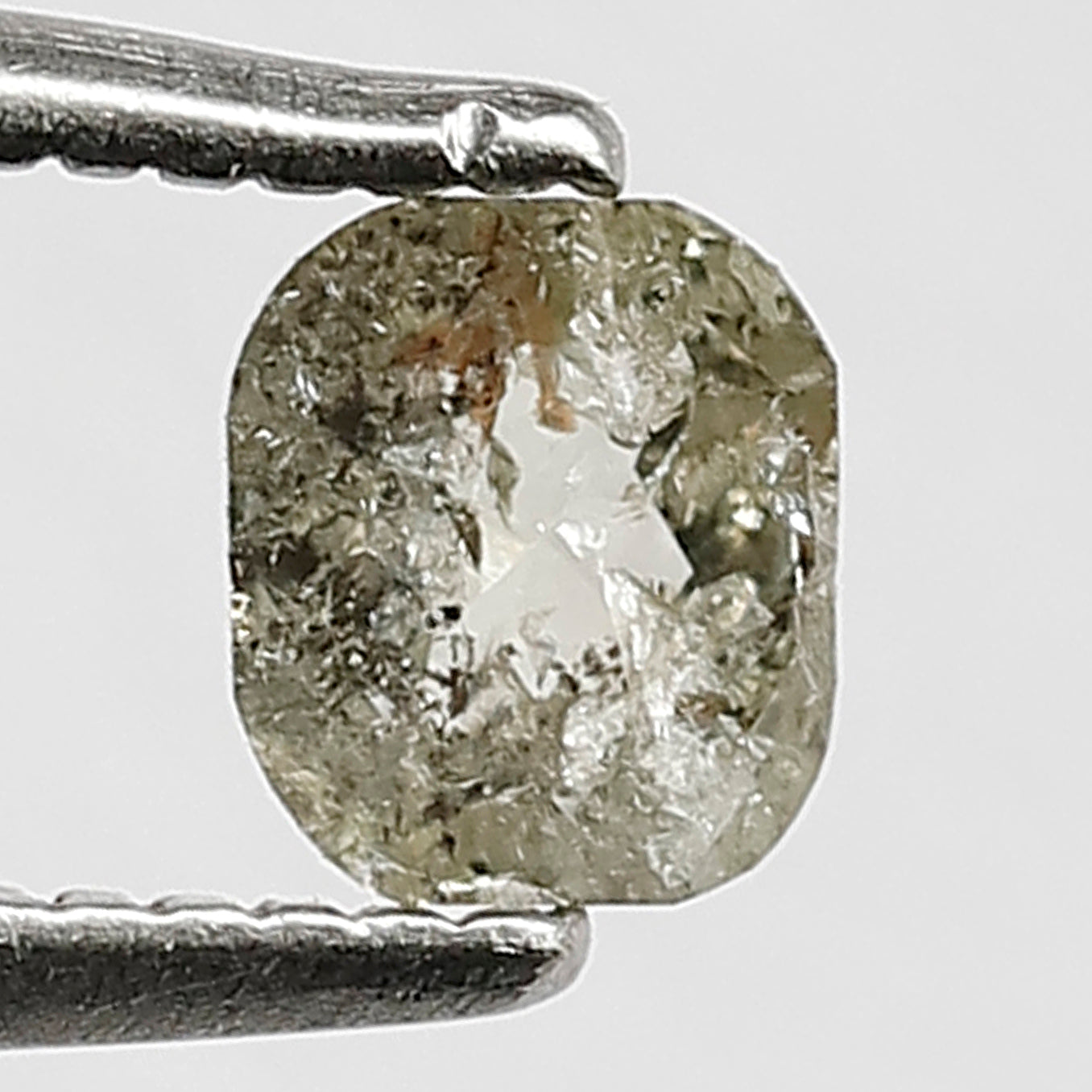 0.39 CT 4 MM Emerald Salt and Pepper Diamond Natural Grey Black Diamond For Wedding Ring