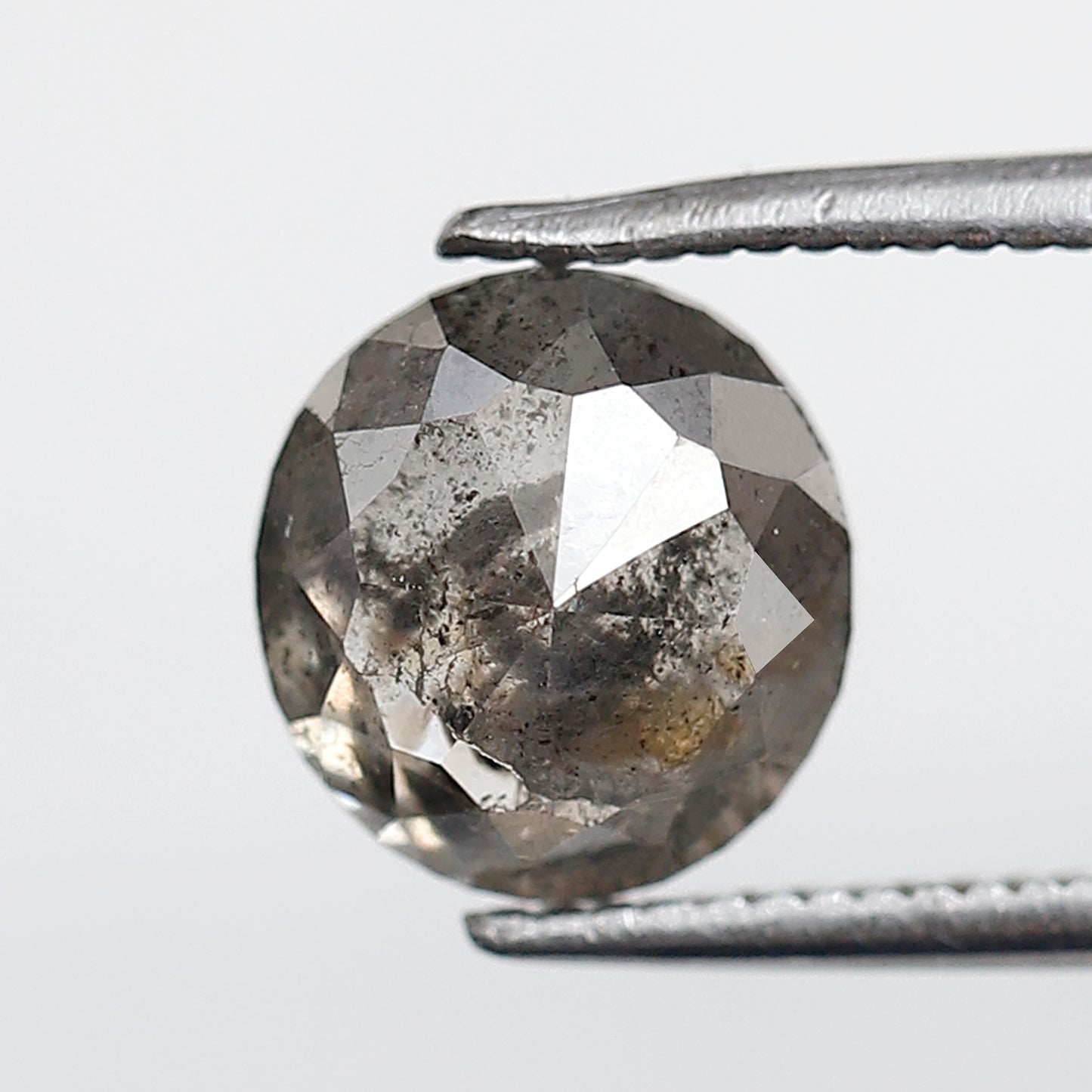 1.99 CT 7.80 MM Oval Shape Salt and Pepper Diamond Natural Loose Grey Black Color Diamond