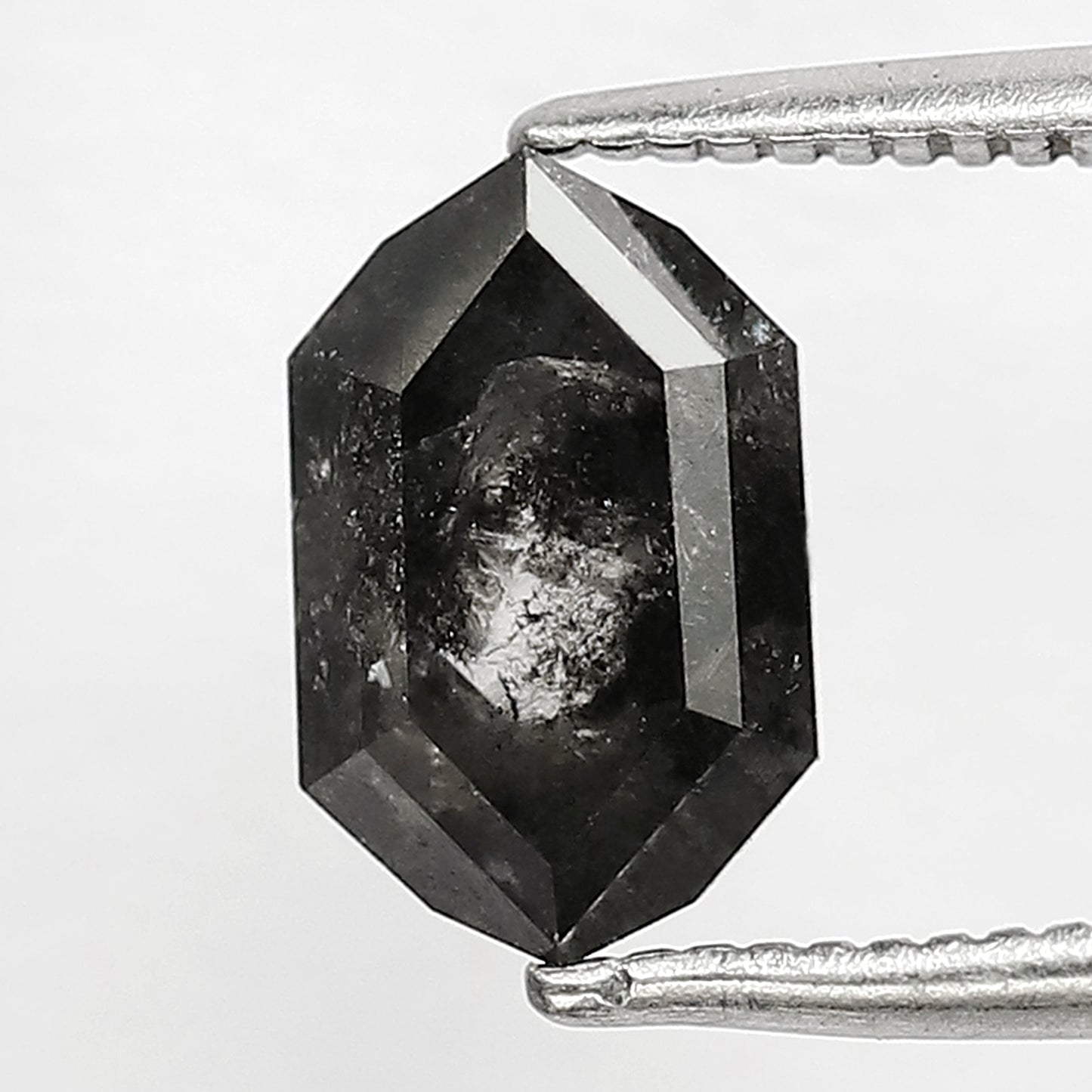 1.78 CT 8.8 MM Modified Cut Salt and Pepper Precious Loose Diamond Color For Fashion Jewelry