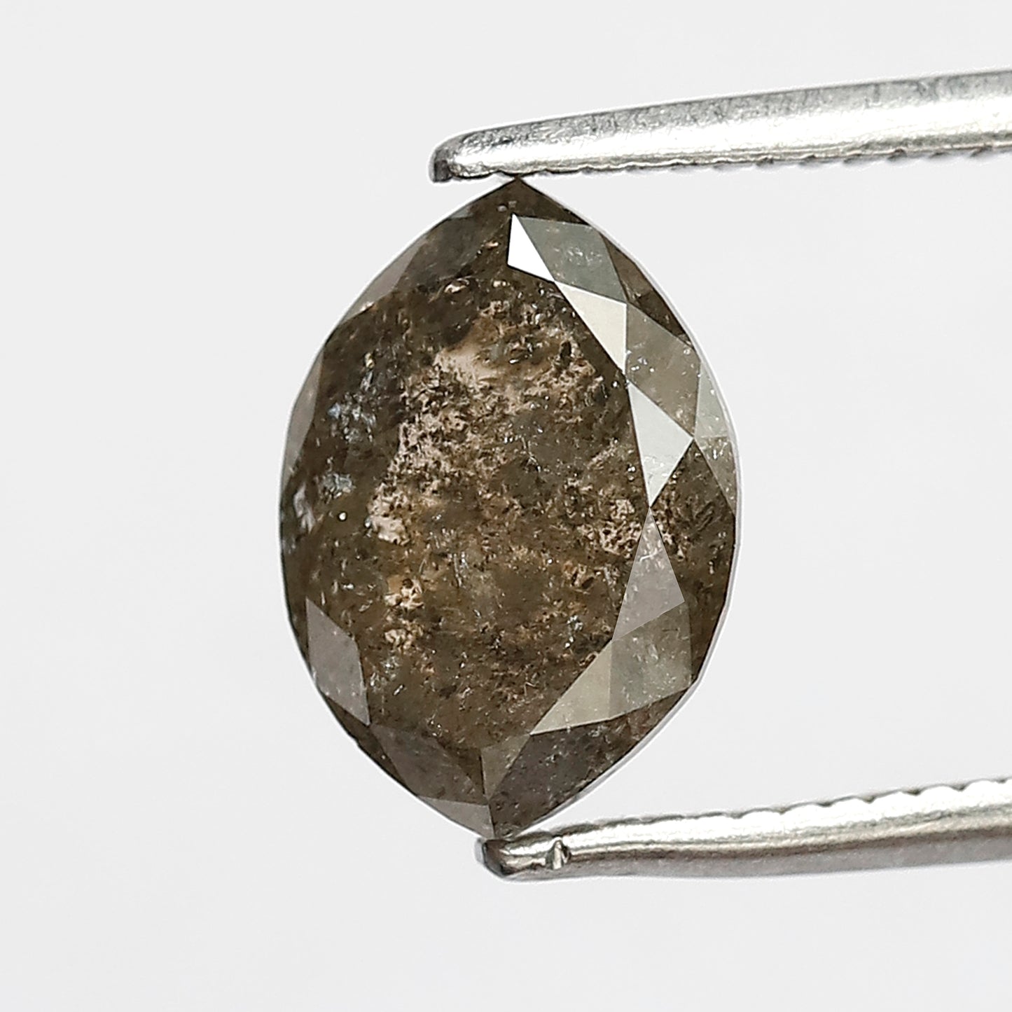 1.83 CT marquise Shape Salt and Pepper Diamond 9.40 MM brown grey Color Loose Natural Diamond For Wedding Ring