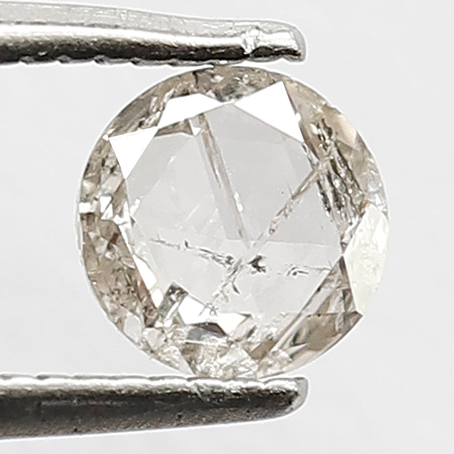 0.48 CT Round Shape Natural Diamond 5.4 MM IJ color SI Clarity Loose Rose cut Diamond For Wedding Ring