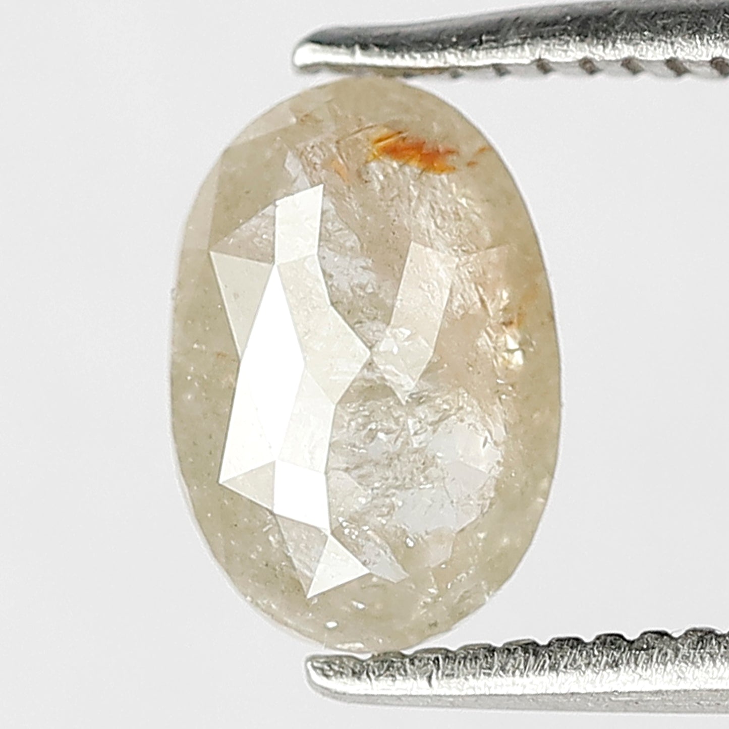 1.08 Ct Oval Natural Light Yellow Rustic Diamond | Conflict Free Loose Diamond for Wedding Ring