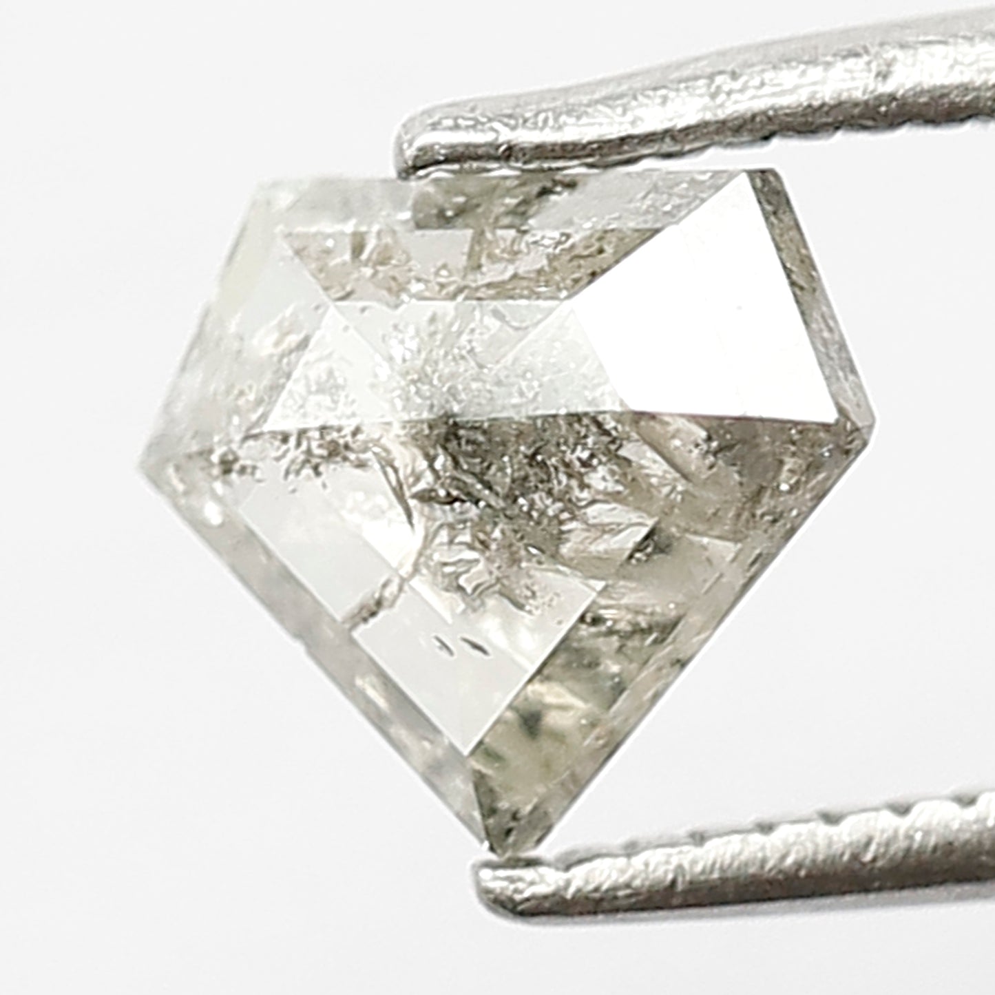 0.94 CT Grey Black Loose Diamond Shape Salt and Pepper Diamond ideal for making Cluster Ring