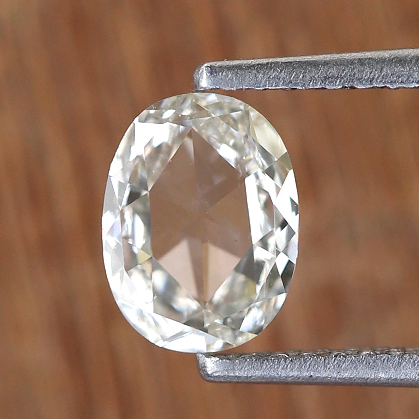 0.70 Ct Natural Oval Rose Cut Diamond, HI VS Loose Diamond, 7.00 mm for Wedding or Engagement Ring