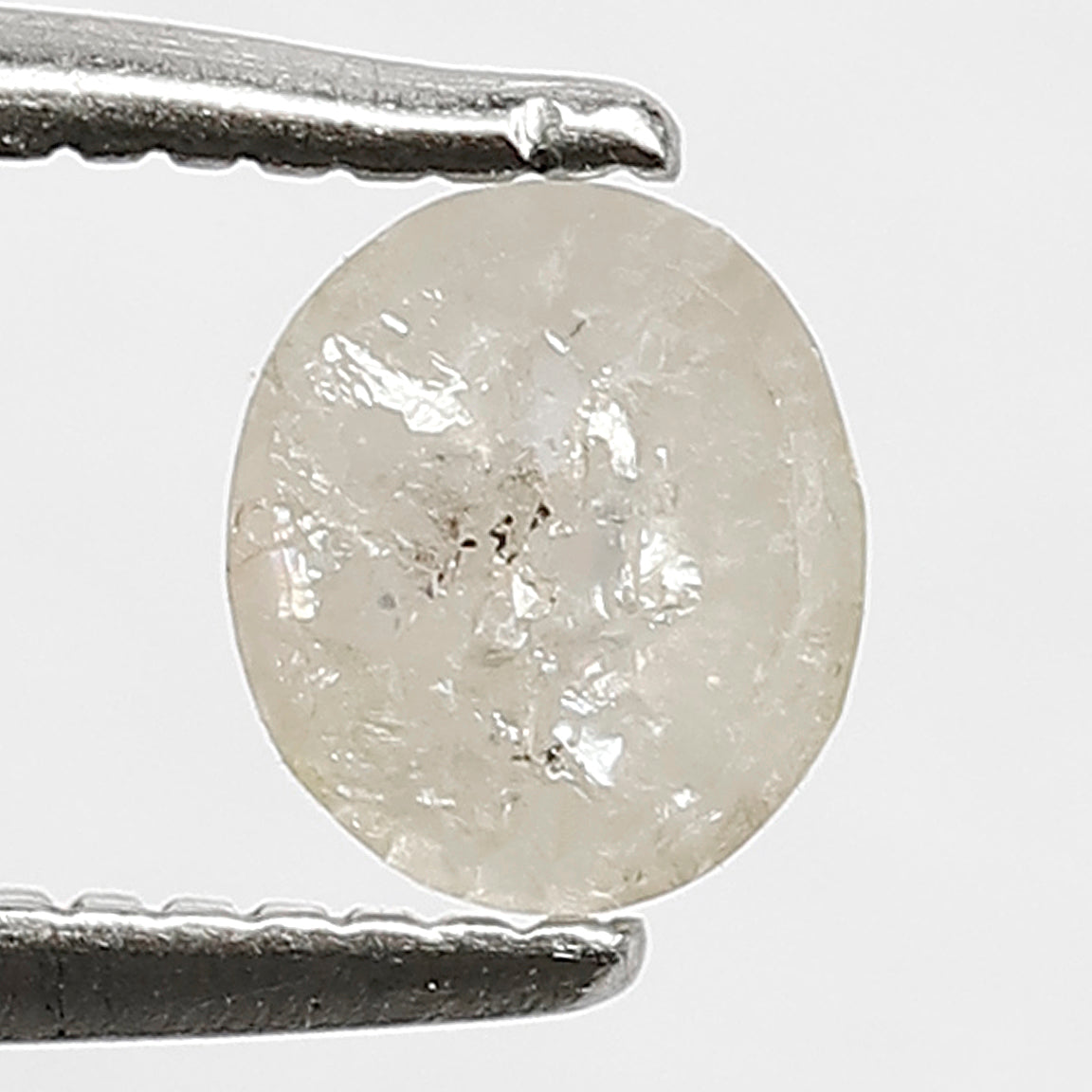 5 mm 0.46 CT oval Shape White color Salt and pepper for Making Ring