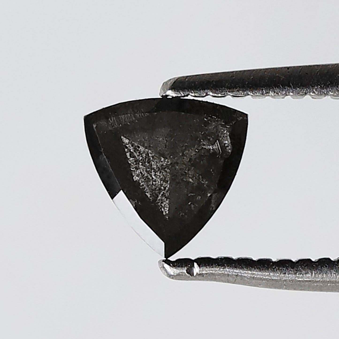 0.44 CT 5 MM Trillion Salt and Pepper Diamond Gray Black Color Natural Diamond