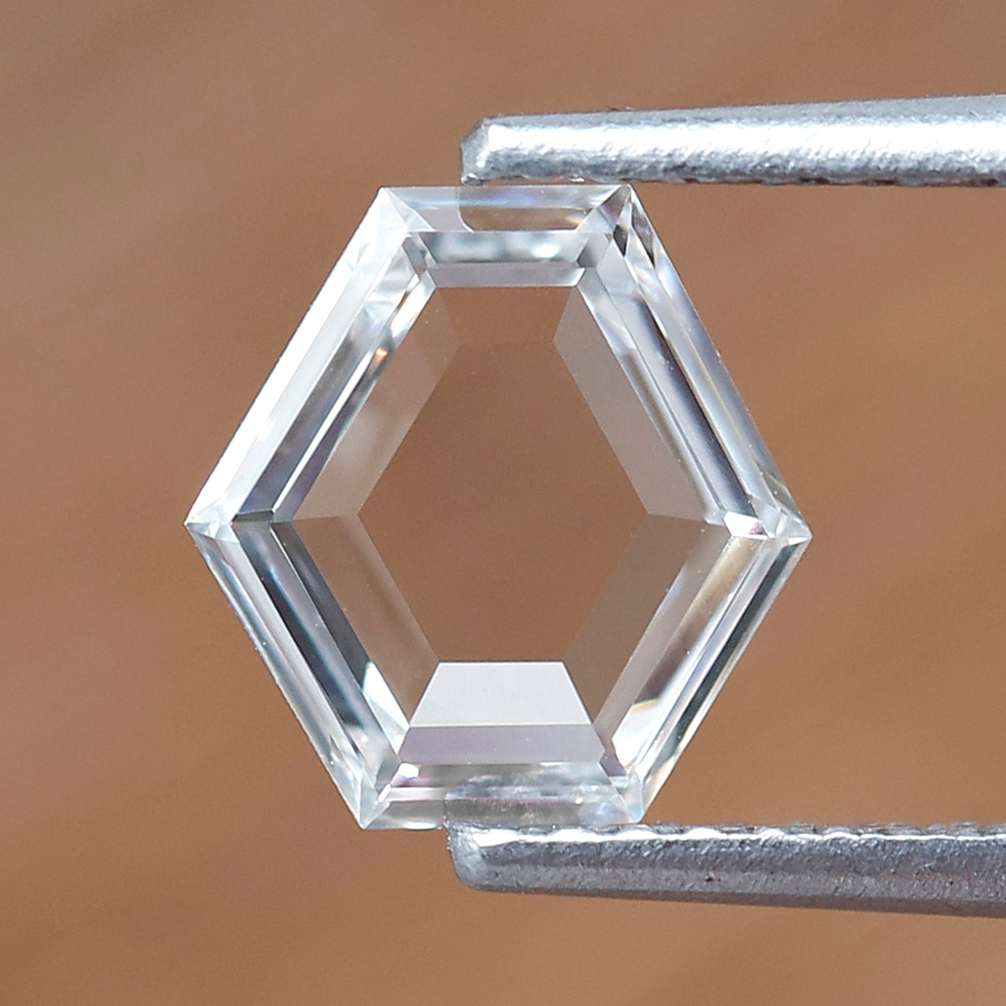 0.88 Ct EF VVS Geometric Rose Cut Diamond, Natural Conflict Free Loose Diamond for Custom Ring, Pendant, Fine Jewelry Making