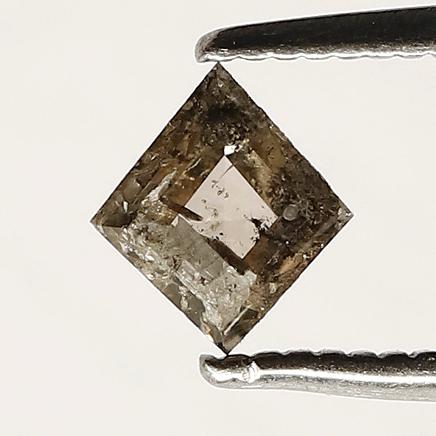 0.46 CT 6 mm kite shape diamonds, Natural Champagne kite cut salt and pepper diamonds