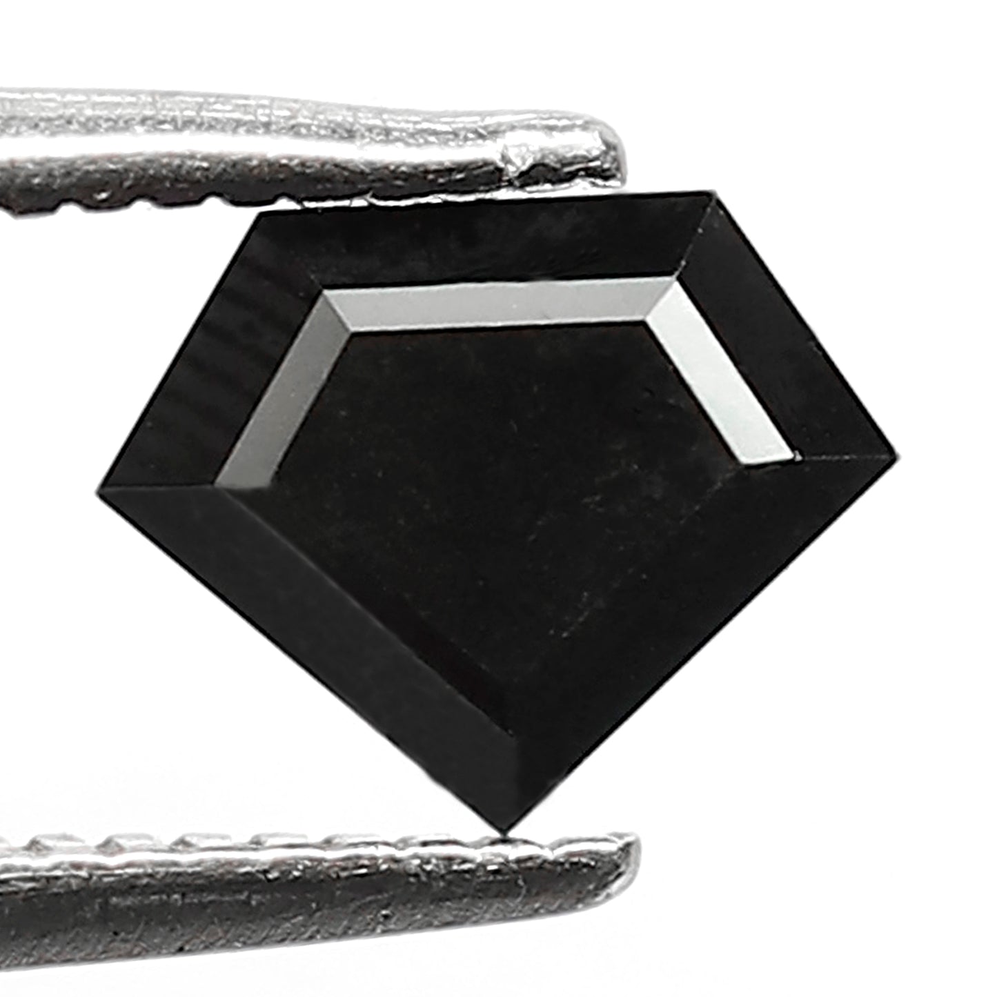 0.79 CT Diamond cut Treated Black Diamond, 5.50 x 6.90 mm Loose Diamond For Anniversary Ring