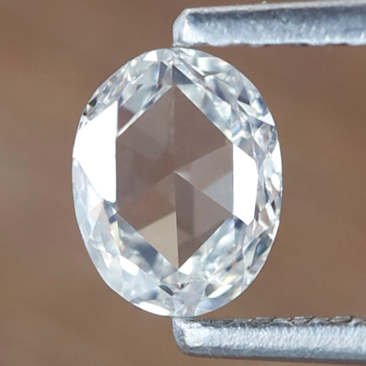Oval Shape 0.40 Ct Rose Cut Diamond IJ VS Clarity, Natural Loose Diamond for Custom Jewelry, Minimalist Ring Stone