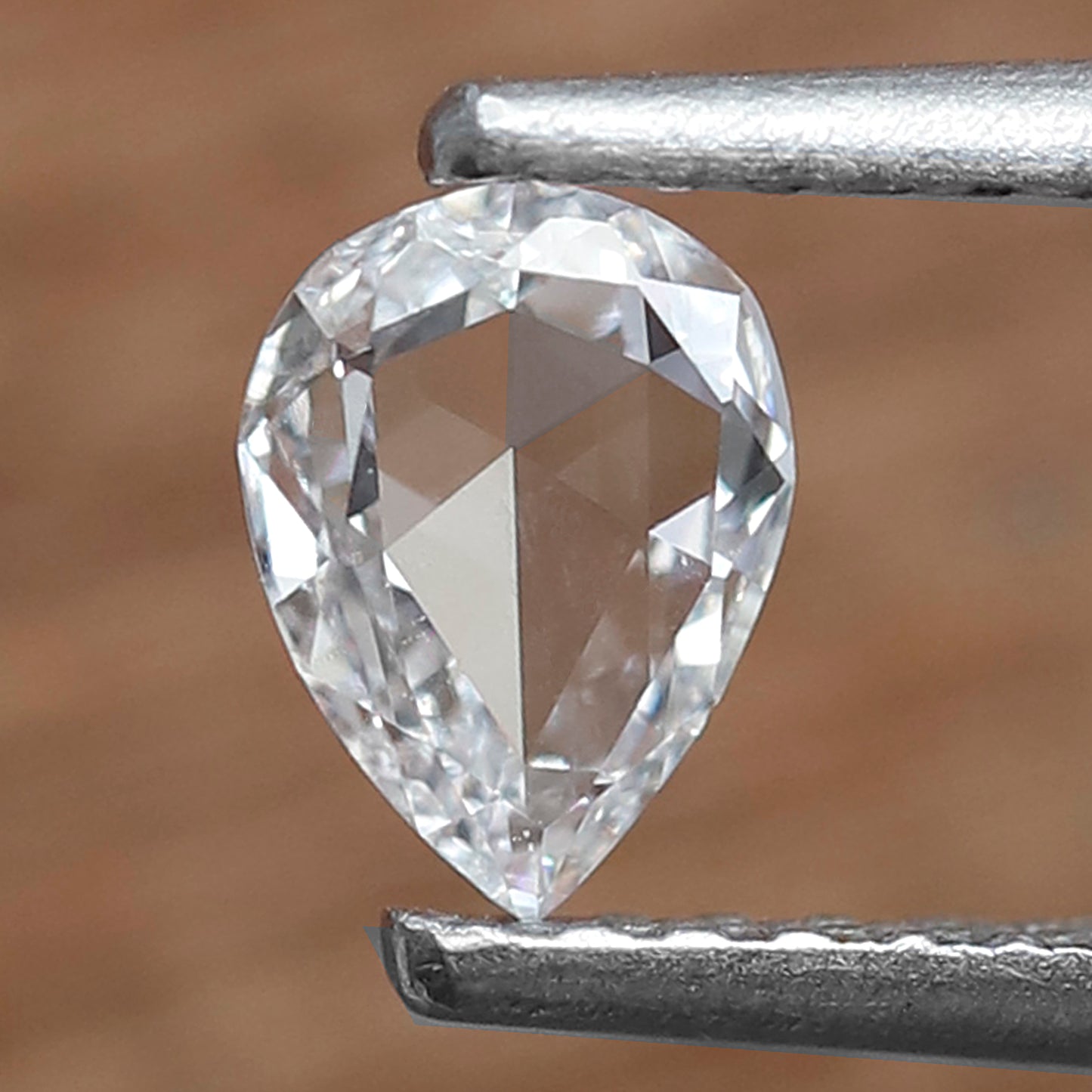 0.25 CT Minimal Pear Rose cut Diamond, Natural EF color VVS Clarity Loose Earth Mined Diamond For Ear Piercing