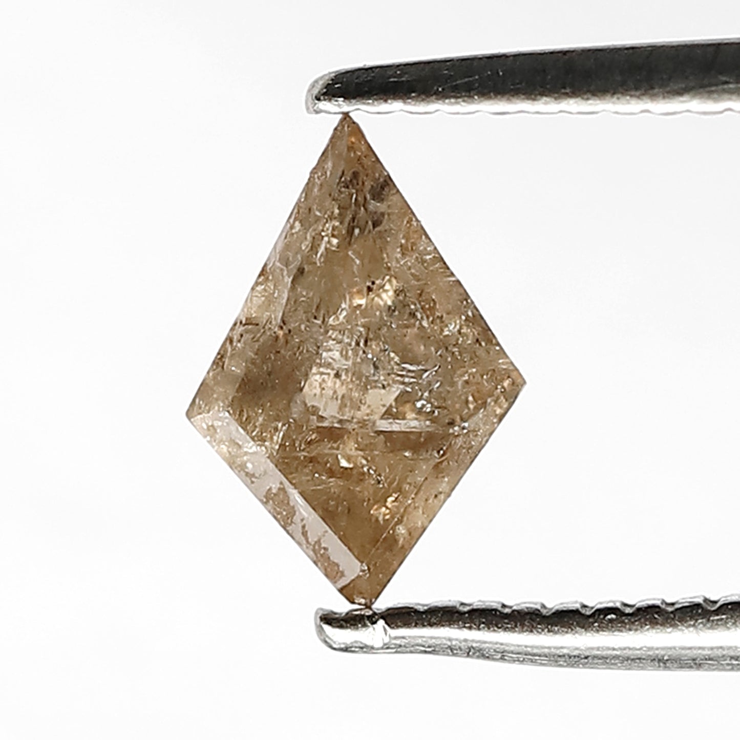 0.63 Ct Fancy Champagne kite diamonds salt and pepper diamonds loose ring