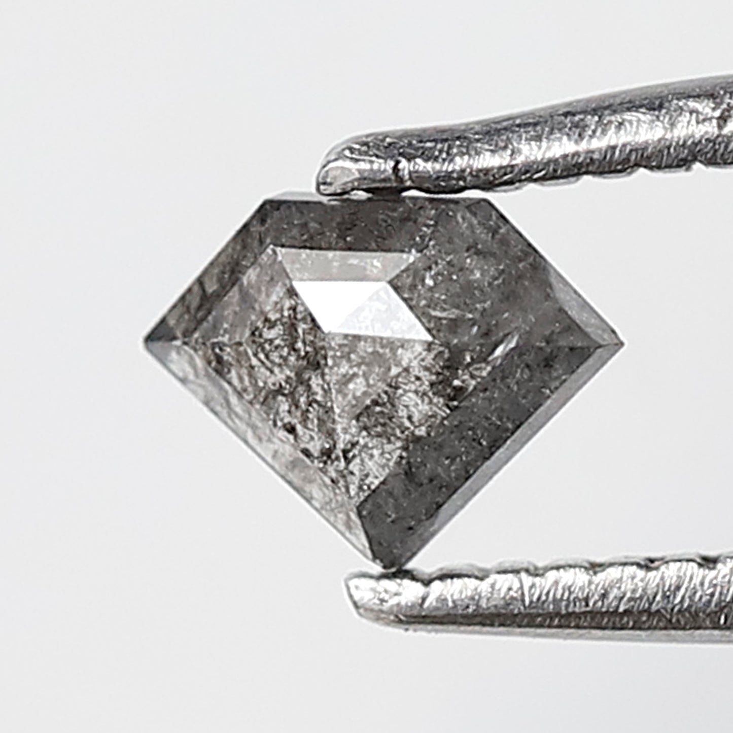 0.30 CT Geometric Shape Salt and Pepper Diamond 4 MM Gray Black Color Natural Loose Diamond
