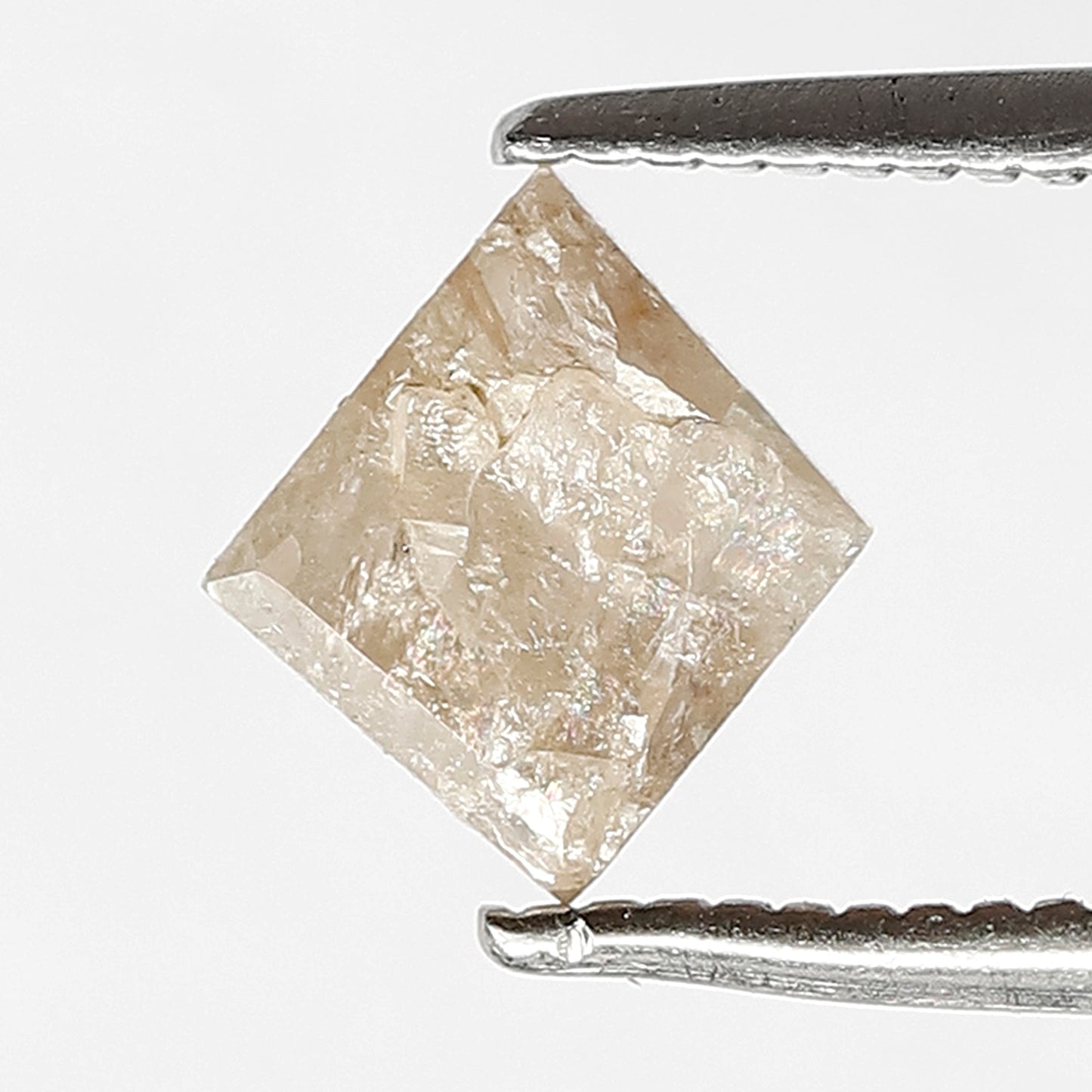 0.79 ct unique kite cut salt and pepper diamond rustic for ring jewelry