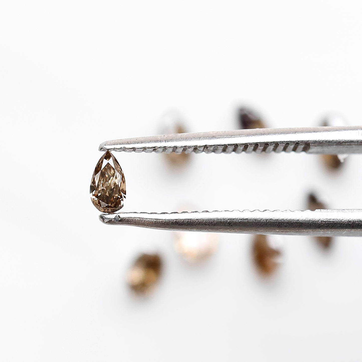 0.97 CT Natural Loose Diamond 3.5 to 4.5 MM 8 Pieces Mix Fancy Champagne Color Diamond Pear cut Marquise Shape, Oval Cut Diamond For Jewelry