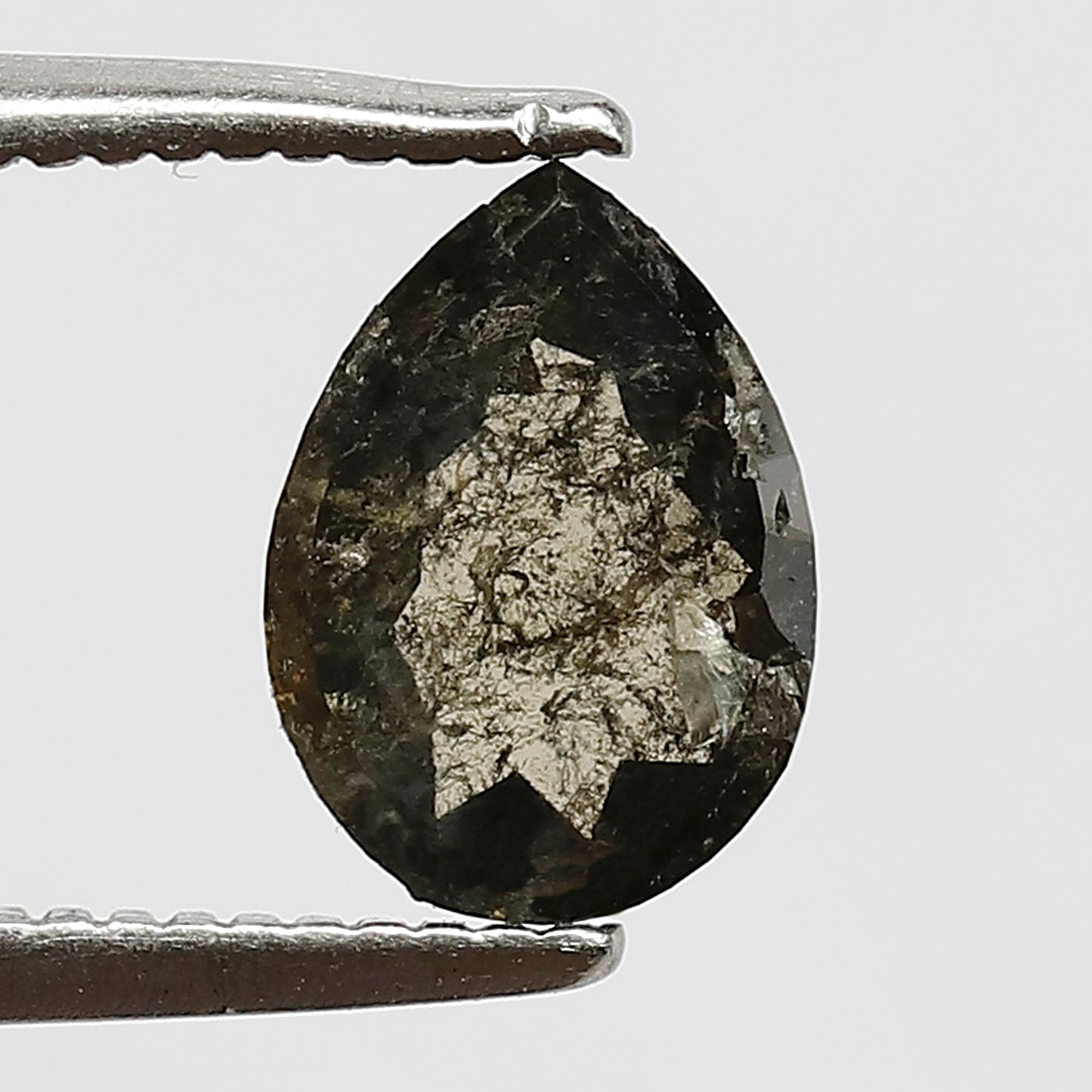 1.05 ct color green pear shape salt and pepper diamonds Loose diamonds for custom ring