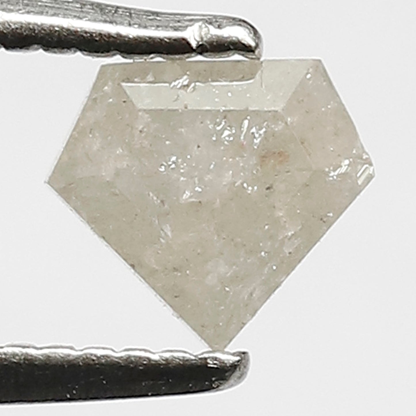 0.44 CT ICY White color Fancy Diamond, 4 mm Diamond shape Rose cut Salt and pepper diamond for Wedding ring