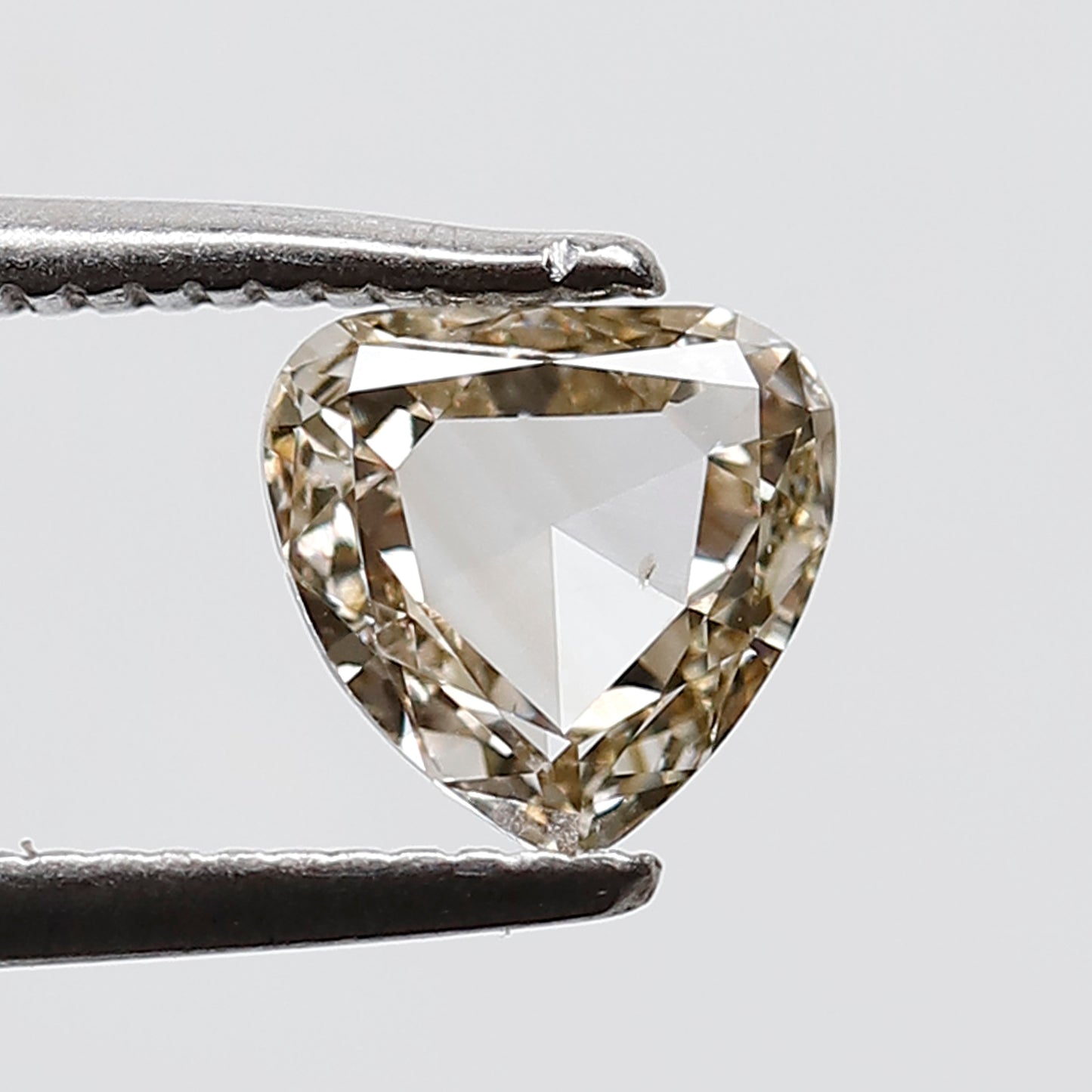 0.56 CT Marvelous Heart Shape Gleaming Faceted Loose Natural Rose Cut Diamond, 6 mm Earth Mine Champagne color for making Handmade Jewelry