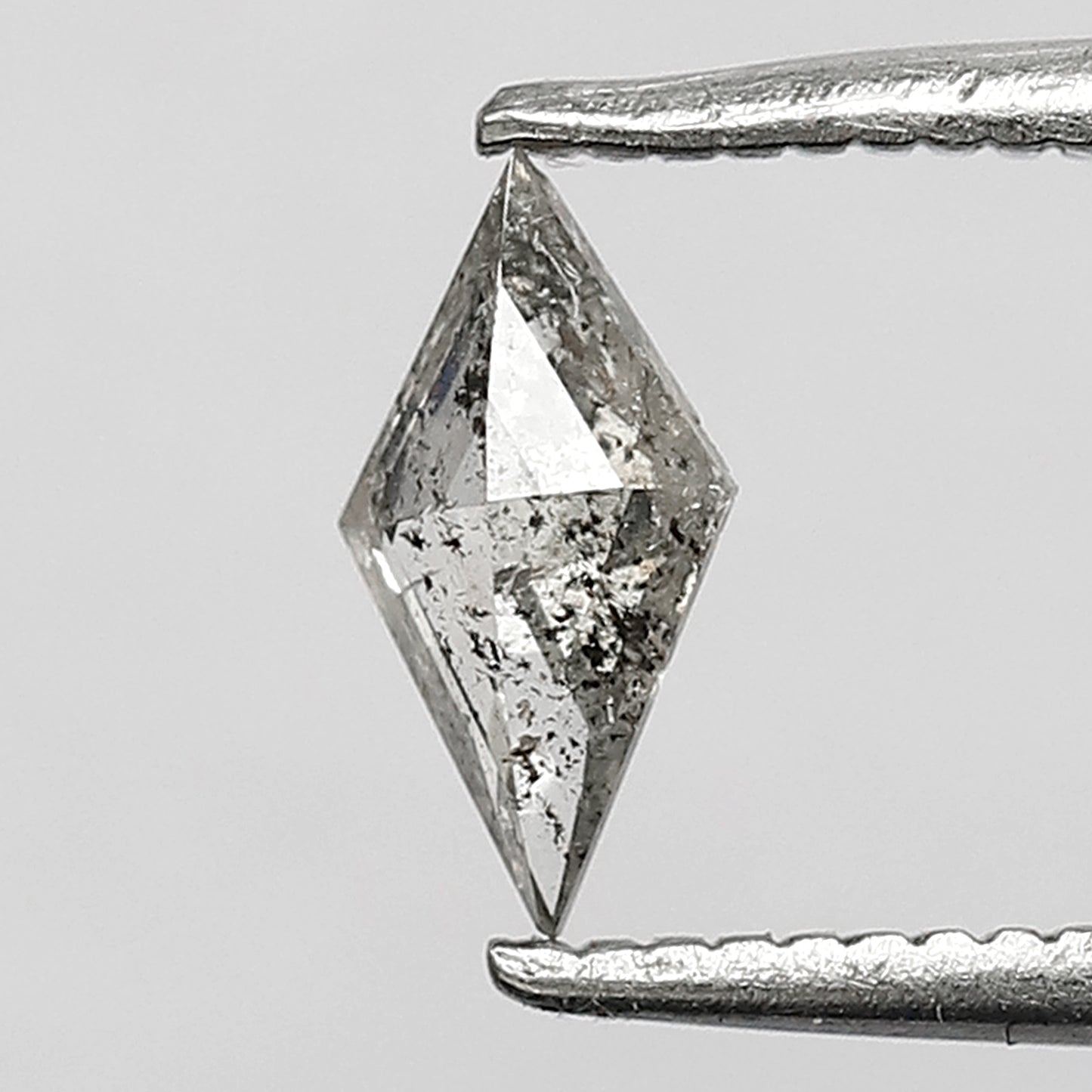 0.31 CT Kite Shape salt and pepper diamond grey black color loose diamond for wedding band
