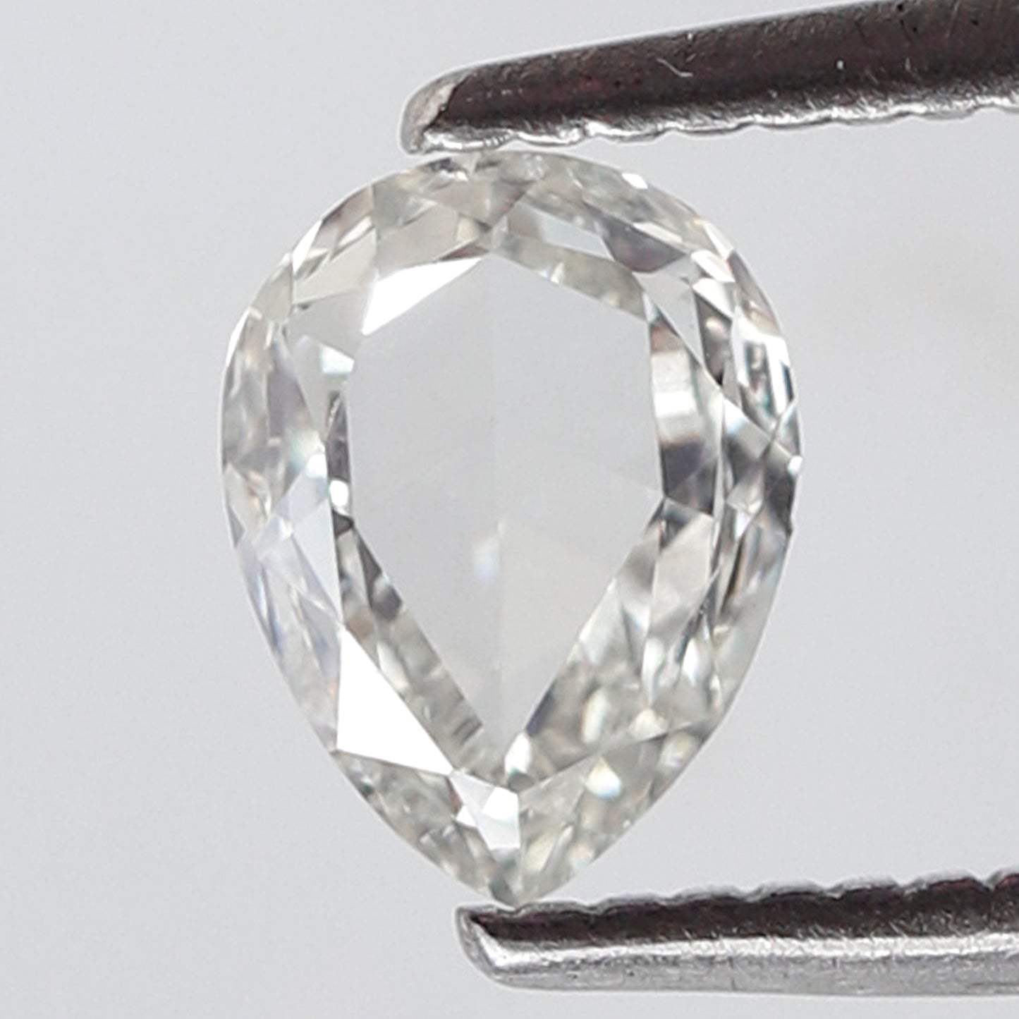 0.51 Ct Pear Shape Rose Cut Diamond 6.20x4.70 mm, Natural Conflict Free Loose Diamond for Promise Ring
