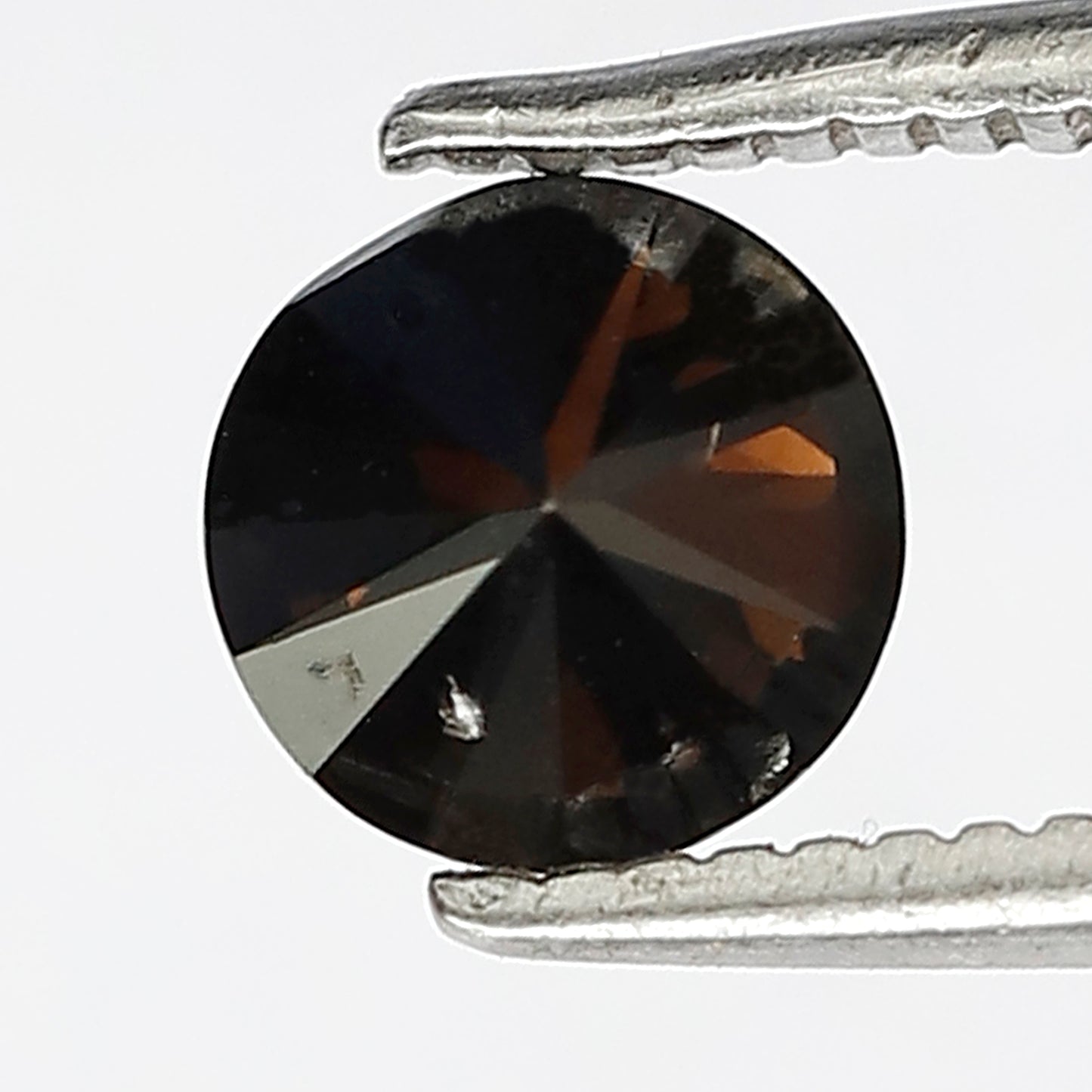 0.62 CT, 5 mm ! Round Brilliant cut Diamond ! Natural Brown Loose Diamond For Wedding Ring