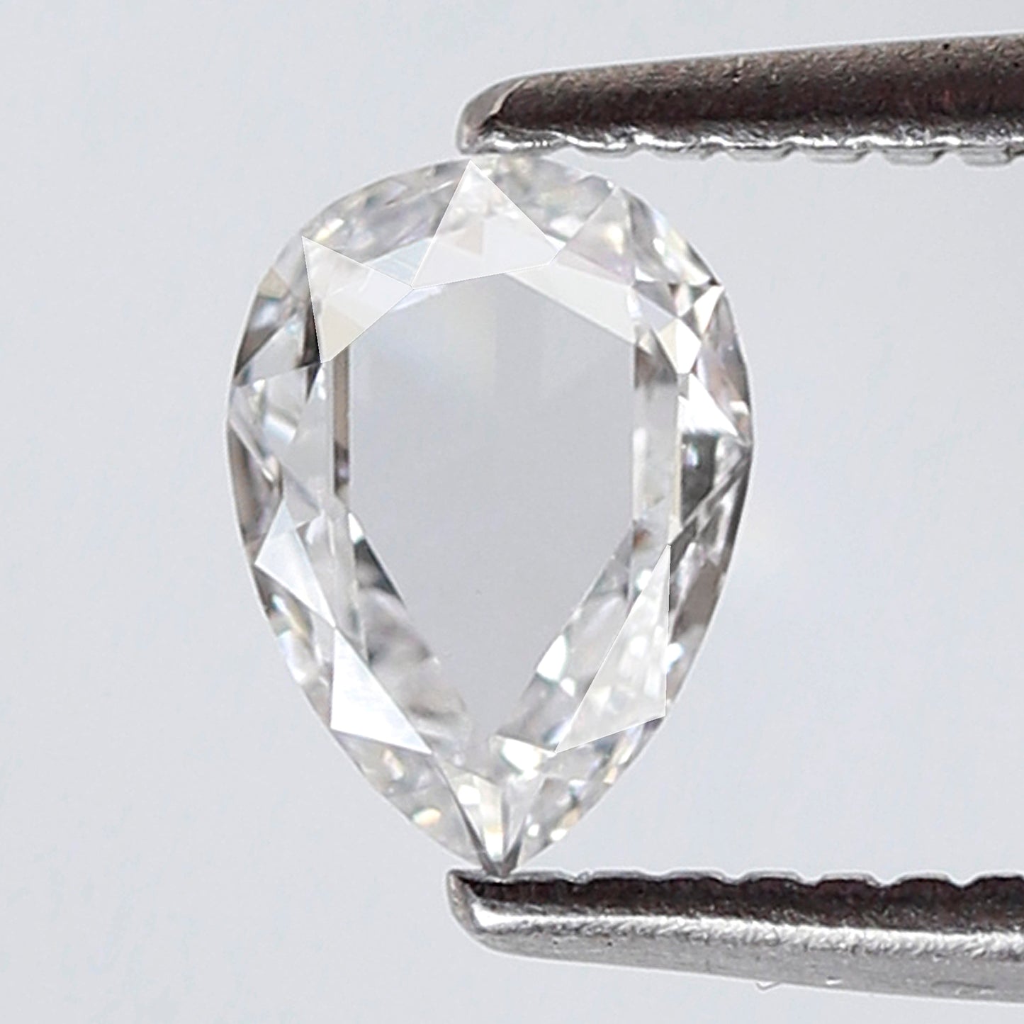 Natural 0.36 Ct Pear Rose Cut Diamond, 6.10 x 4.40 mm Loose Conflict Free Diamond for Minimalist Jewelry