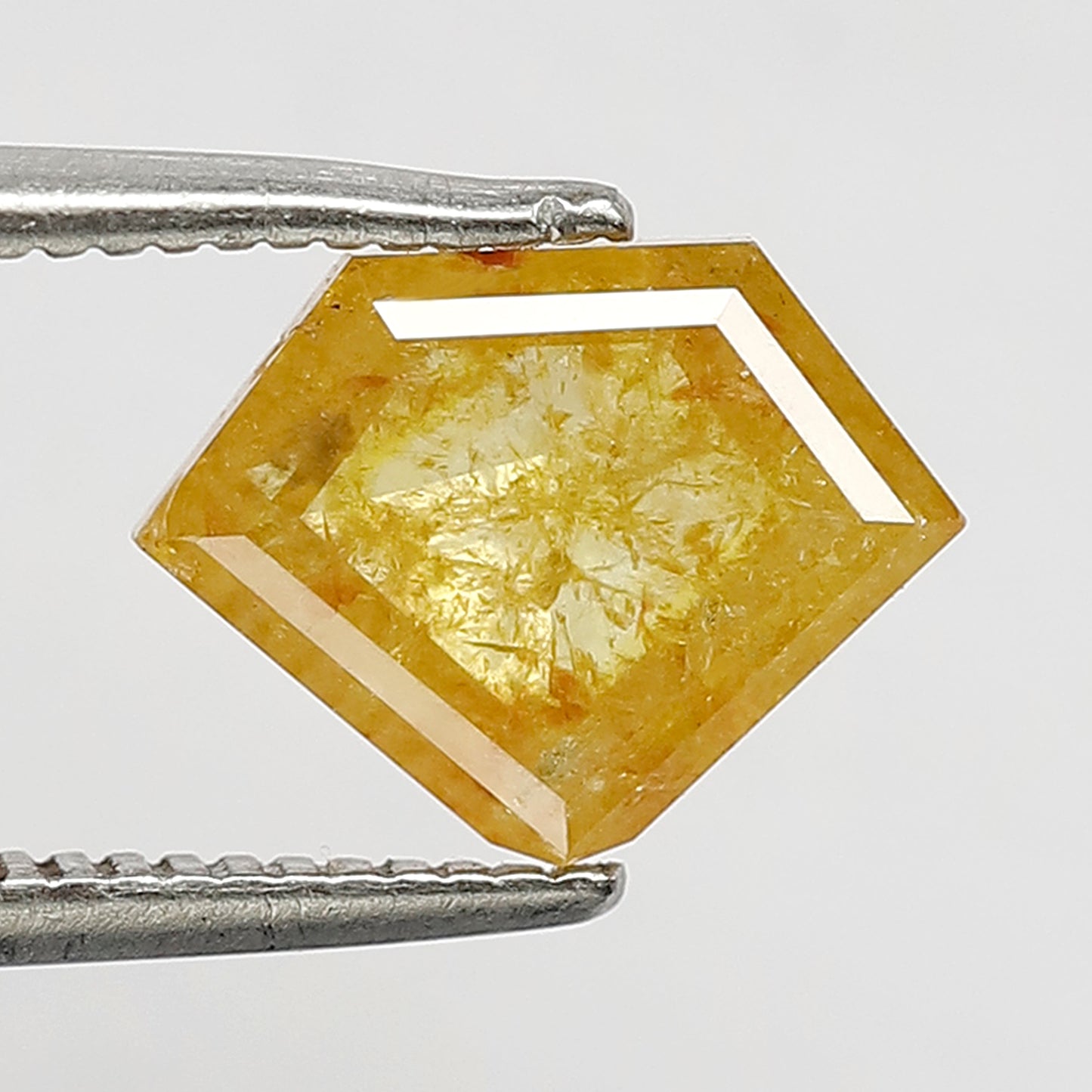 1.66 CT, 7 mm Modified Cut Natural Yellowish Loose Diamond For Unique Ring