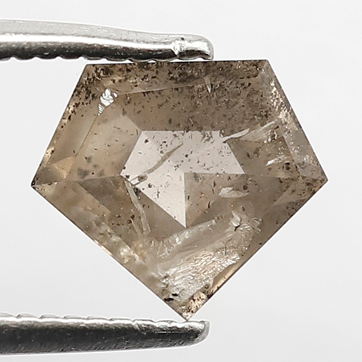 Pentagon 1.37 Ct Natural Brownish Rustic Diamond | Conflict Free Loose Diamond for Pendant Jewelry