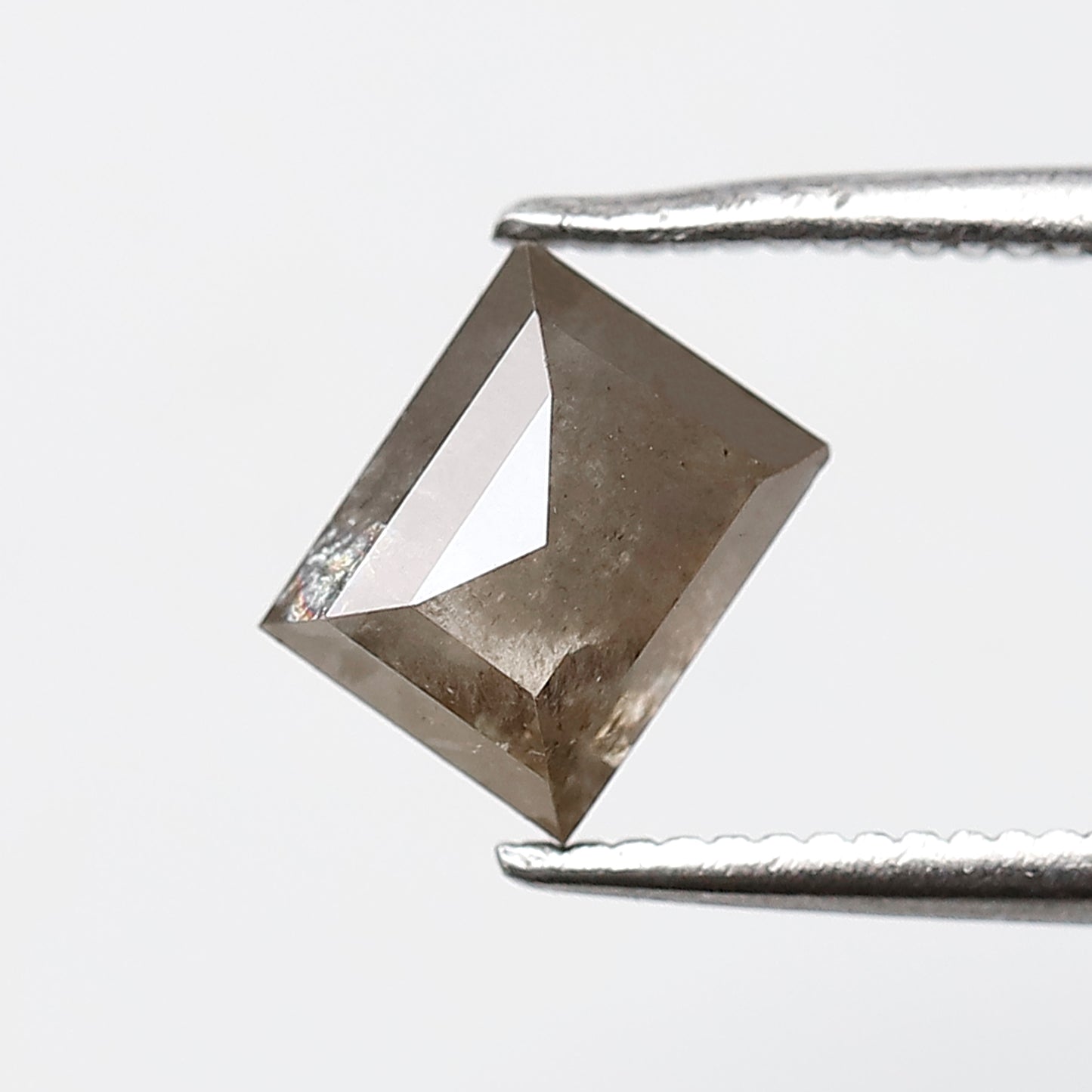 1.31 CT GEOMETRIC Shape Natural Loose Diamond, 6 mm salt and pepper diamond, Brown color geometric cut Diamond for making Anniversary ring