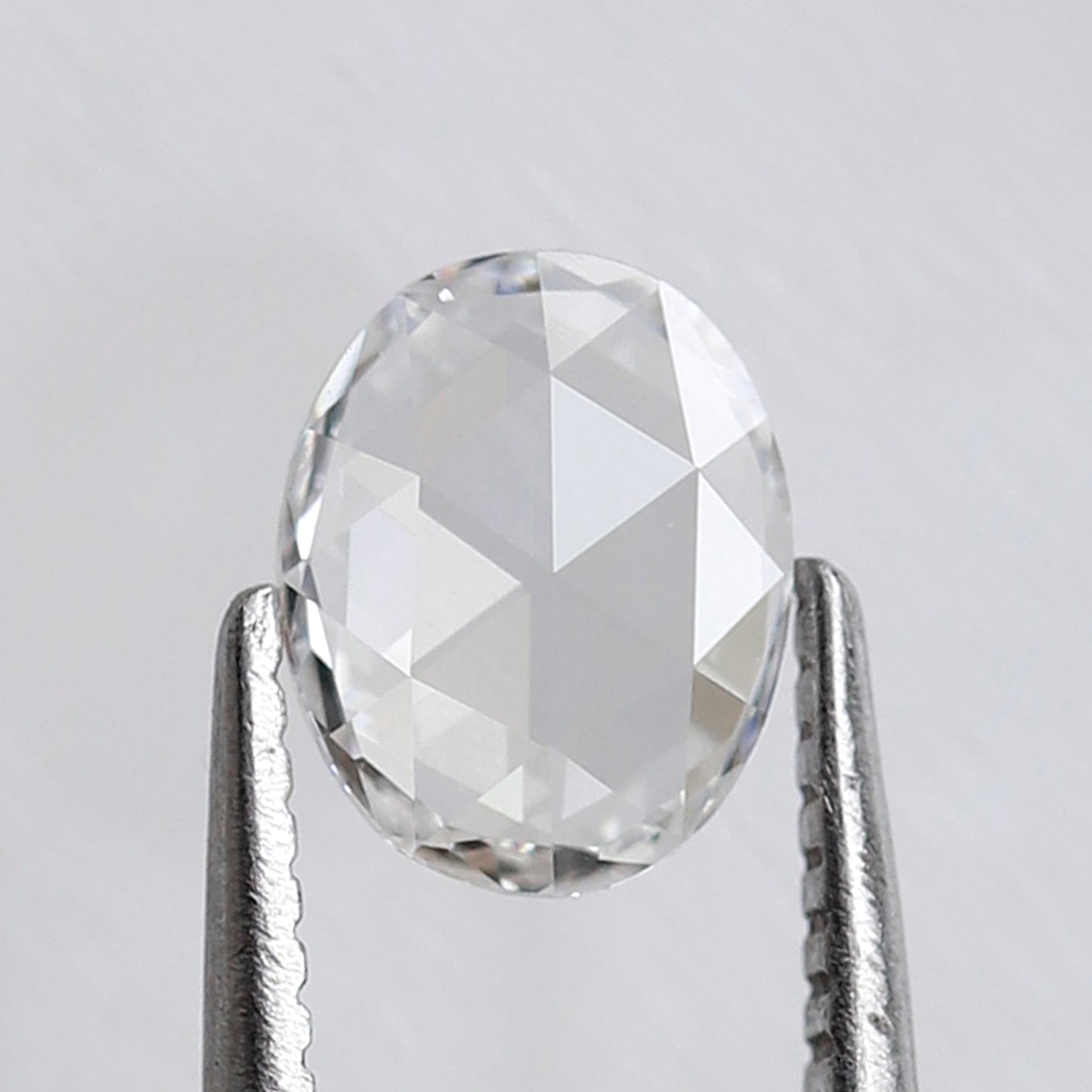 0.53 CT Oval Shape Rose cut Diamond 6 MM DE color Vs Clarity Diamond