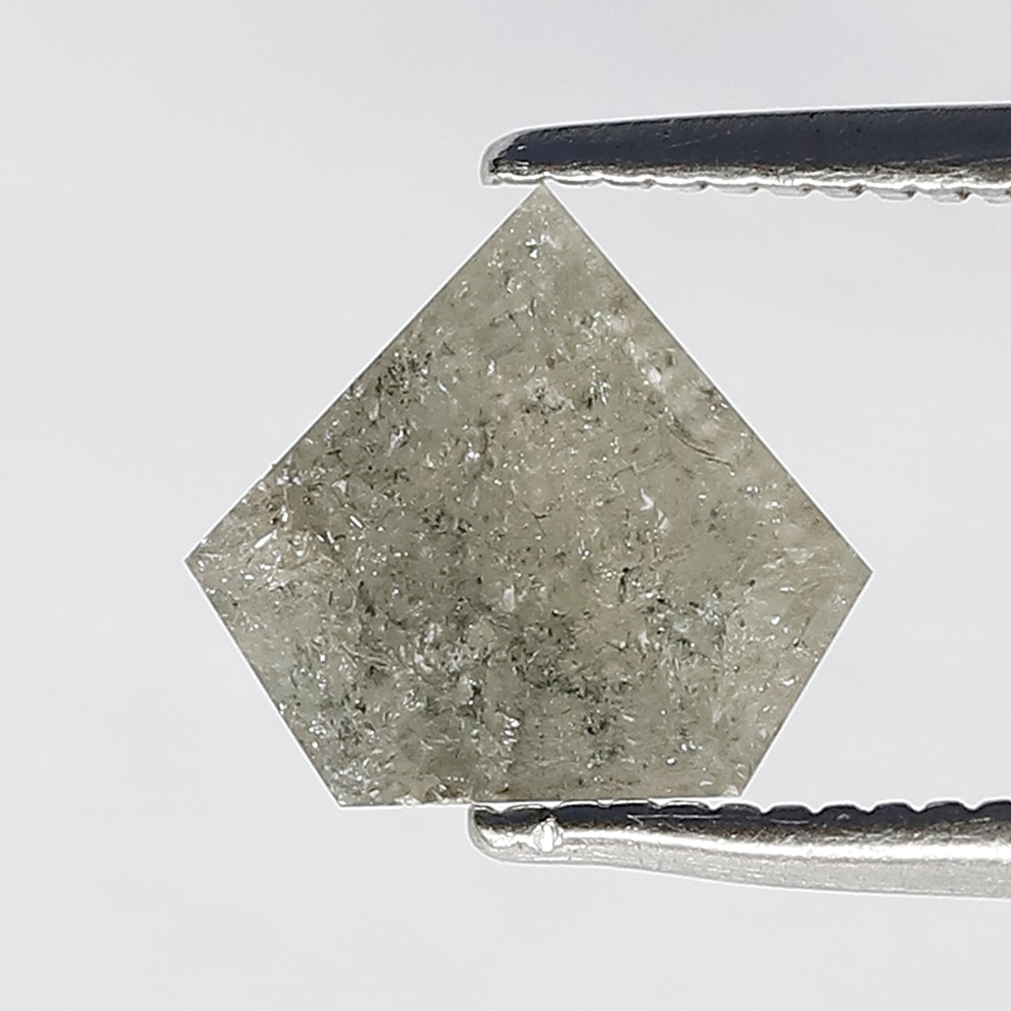 1.31 CT 7 MM Diamond Shape Salt and Pepper Loose Diamond for Handmade Jewelry