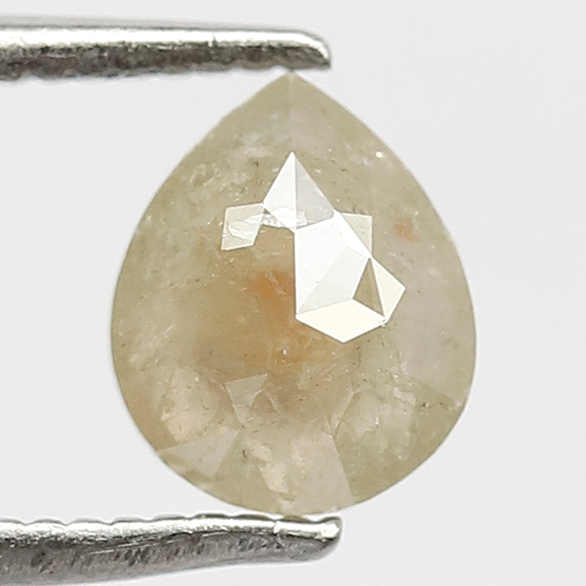 Pear Shape 0.81 Ct Natural Grayish Yellow Rustic Diamond | 8.9 MM Ethical Loose Diamond for Ring