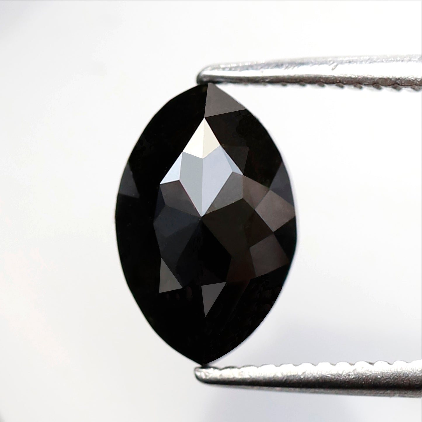 1.85 Ct Marquise Shape Black Diamond 9.40 mm, Natural Treated Conflict Free Loose Diamond for Bold Anniversary Ring