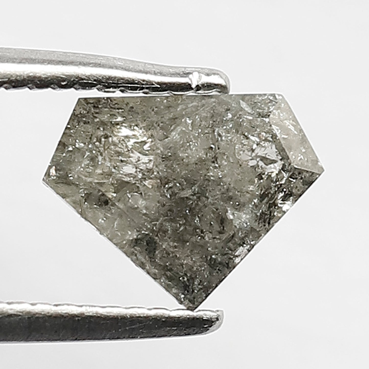 1.02 Excellent Diamond shape Faceted Polished Back made for Vintage Rings