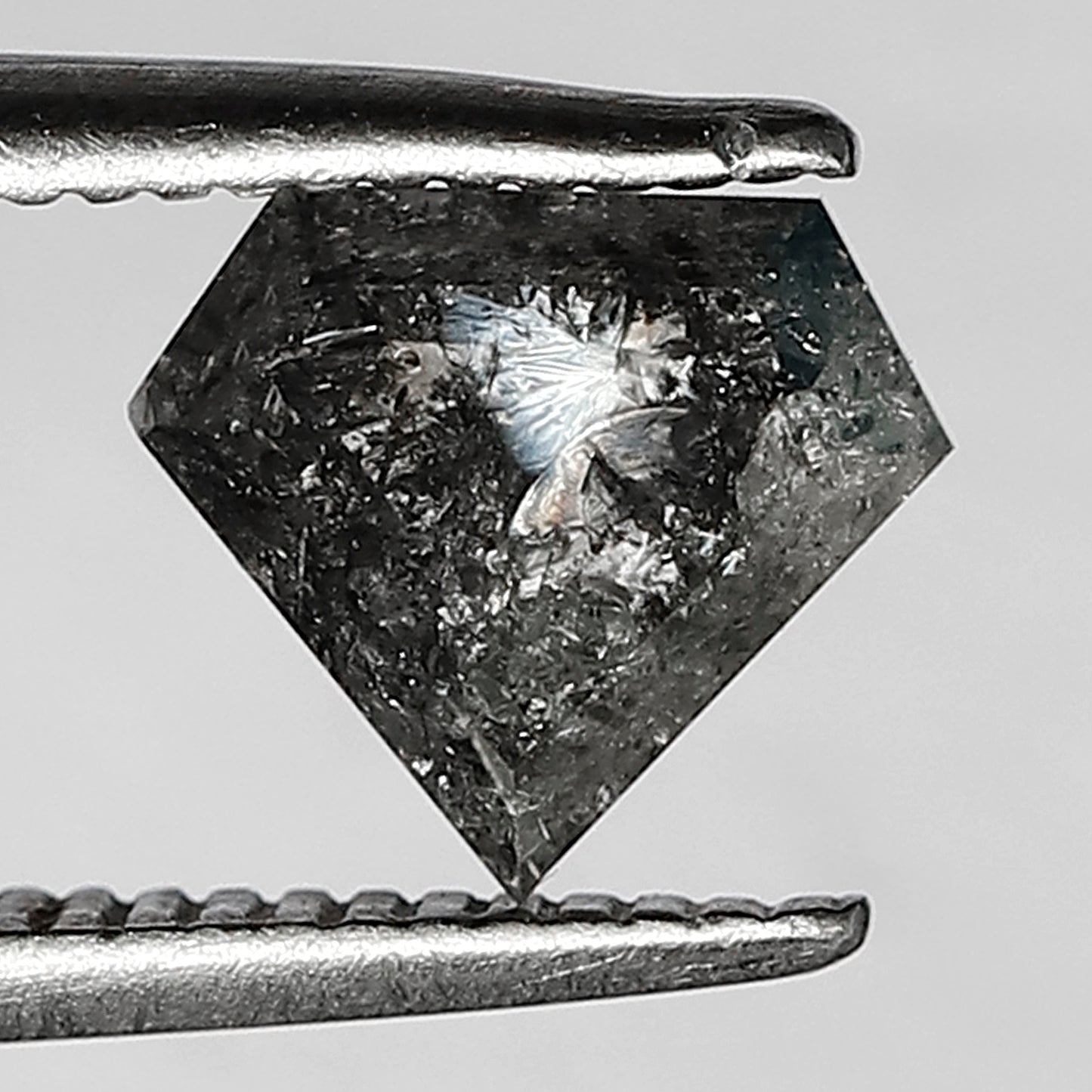 0.93 CT 7.2 MM Perfect Diamond Shaped Blackish Color made for handmade Ornaments