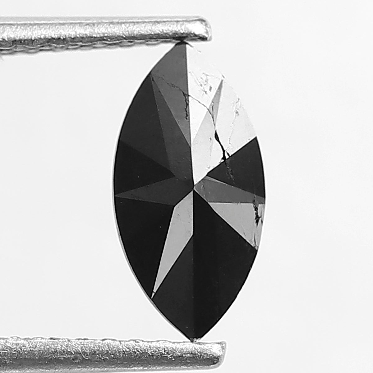 0.68 CT Loose Marquise Shape Diamond 9 x 4.50 MM Treated Black Diamond For Wedding Ring