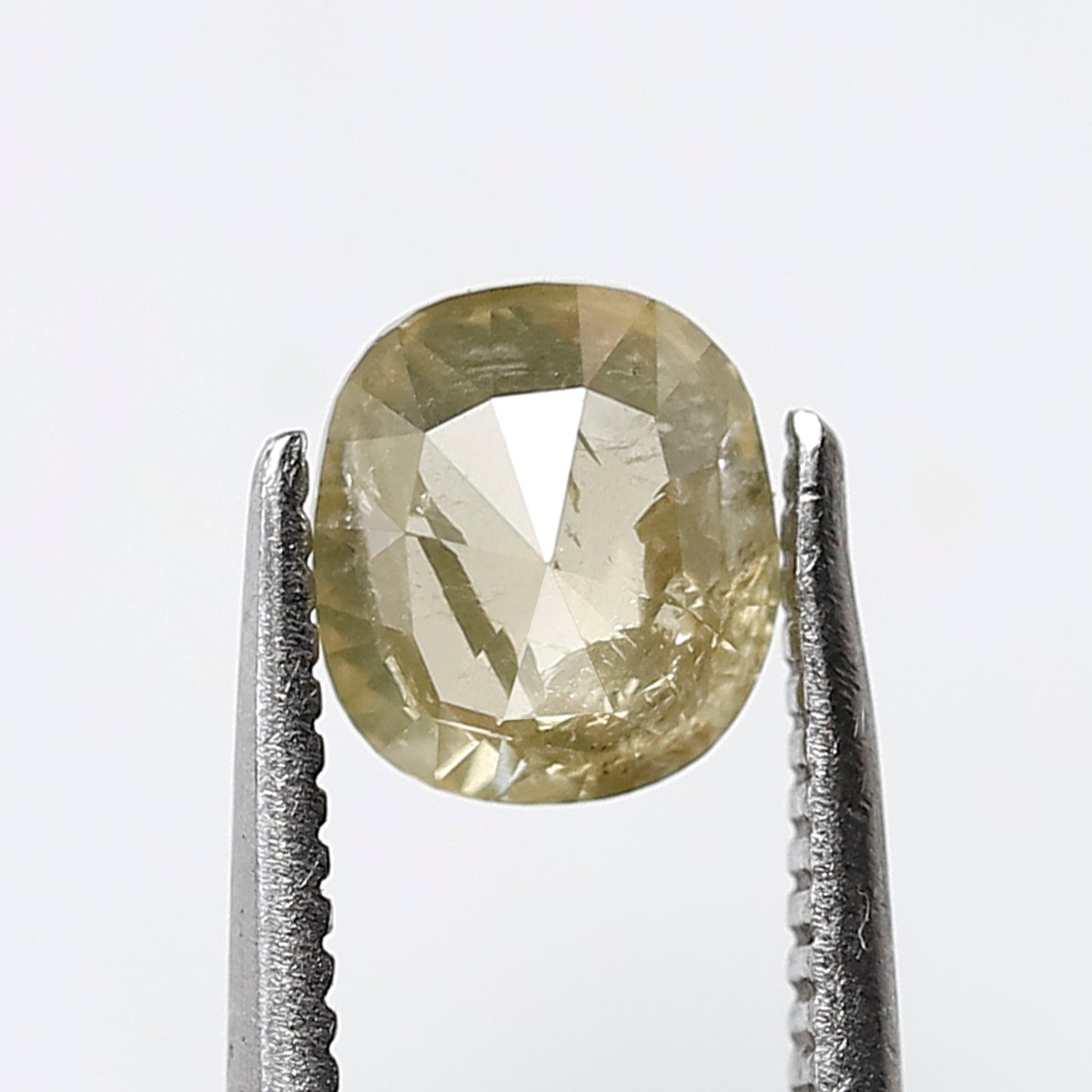 1.04 CT Cushion shape Natural Loose Diamond, Greenish color salt and pepper Diamond, 6 mm Diamond for making unique Design wedding ring set
