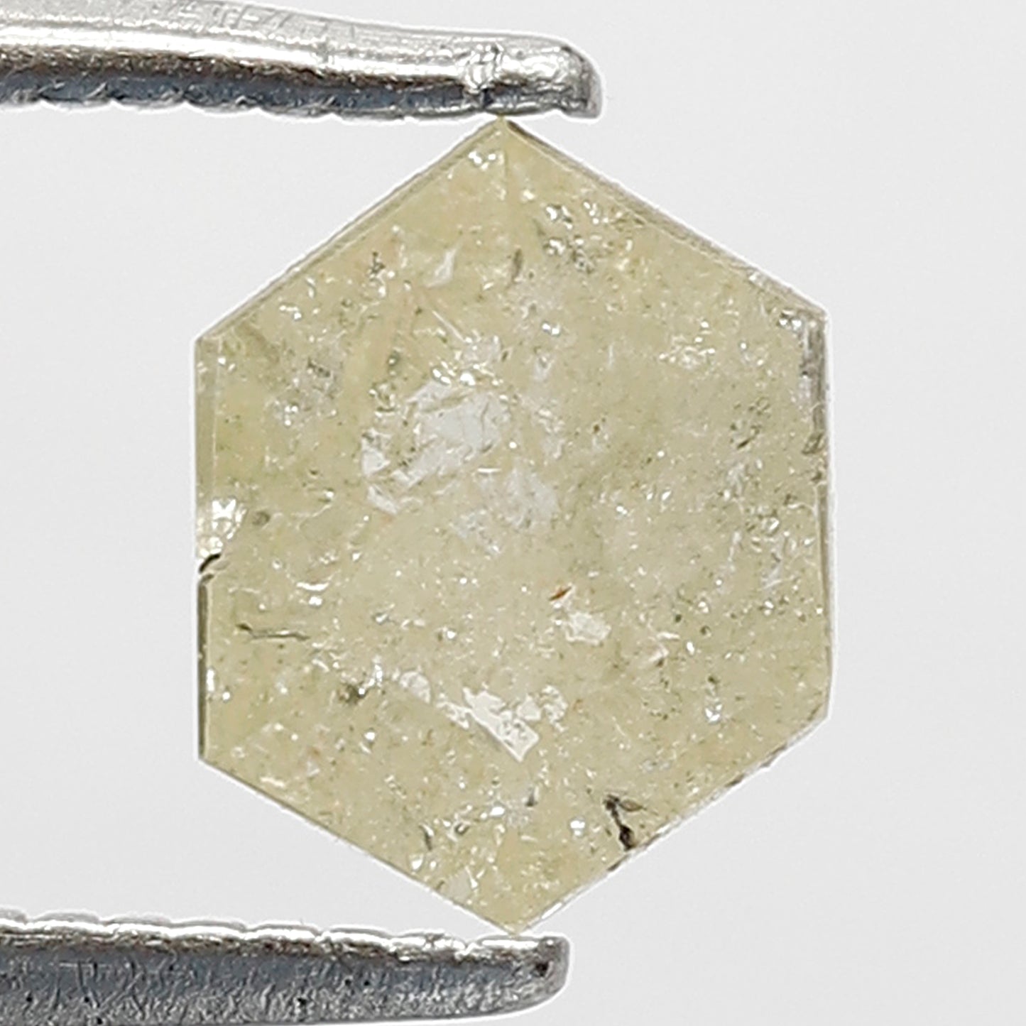 Hexagon Cut 0.63 Ct Natural Yellowish Rustic Diamond | 7.10 mm Ethical Loose Diamond For Bridal Jewelry