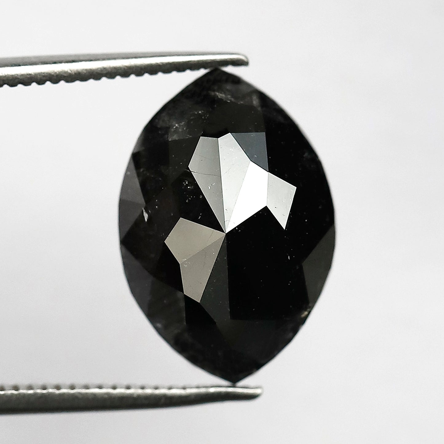 5.76 CT Large Marquise cut Loose Earth Mined Diamond, 14.40 mm Natural Blackish Salt and Pepper Diamond For Pendant and Ring