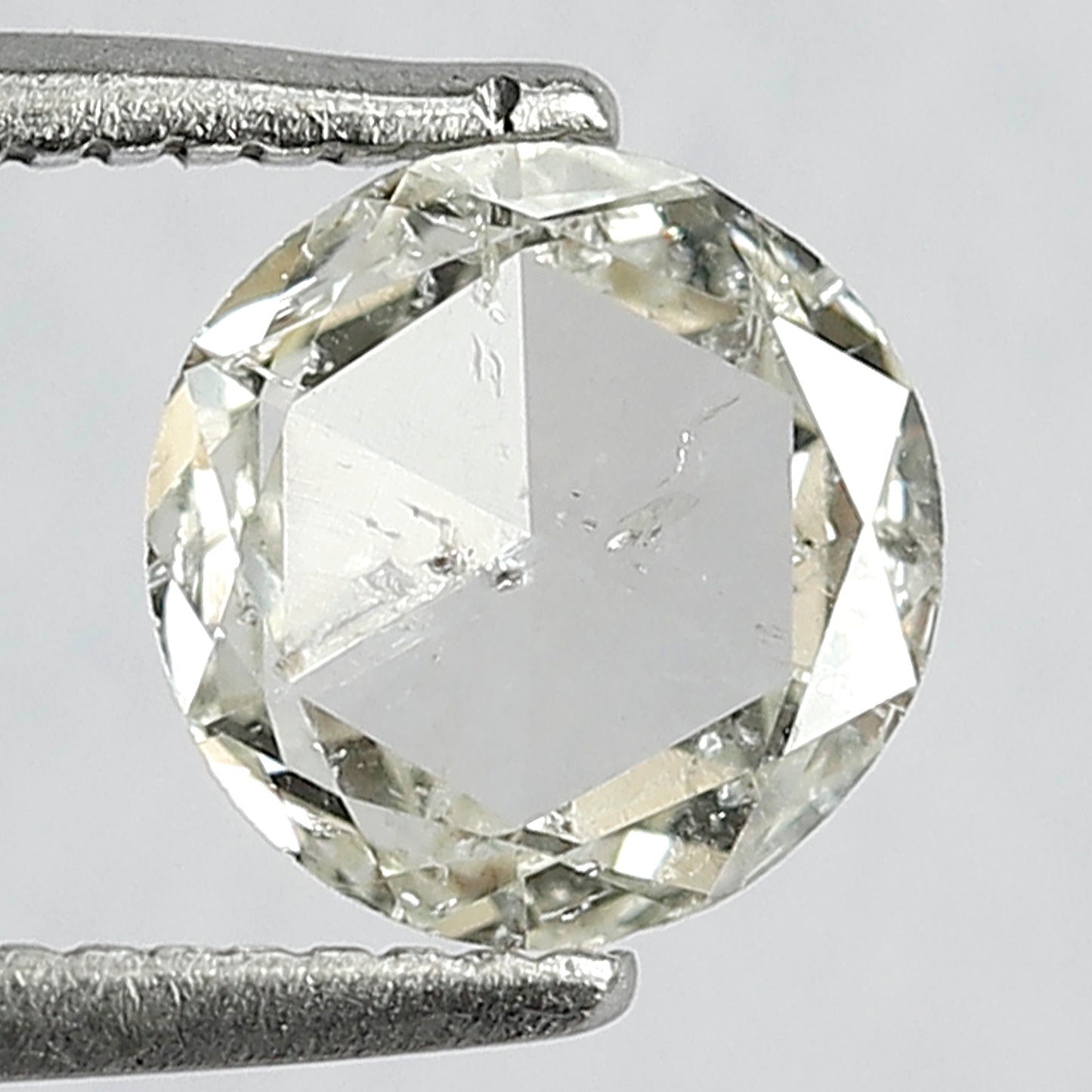 0.72 CT Round Rose cut Diamond, 6.5 MM JK color Si Clarity Diamond